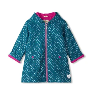 Hatley Peplum Rain Coat - Mini Lightening Bolts
