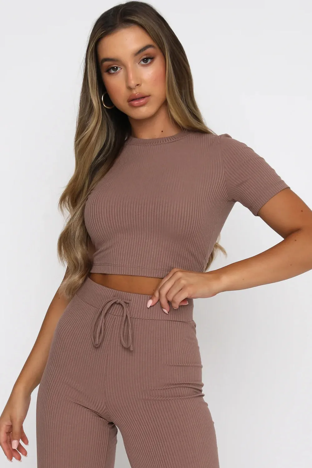 Hazel Blues® |  Round Neck Short Sleeve Top and Pants Set
