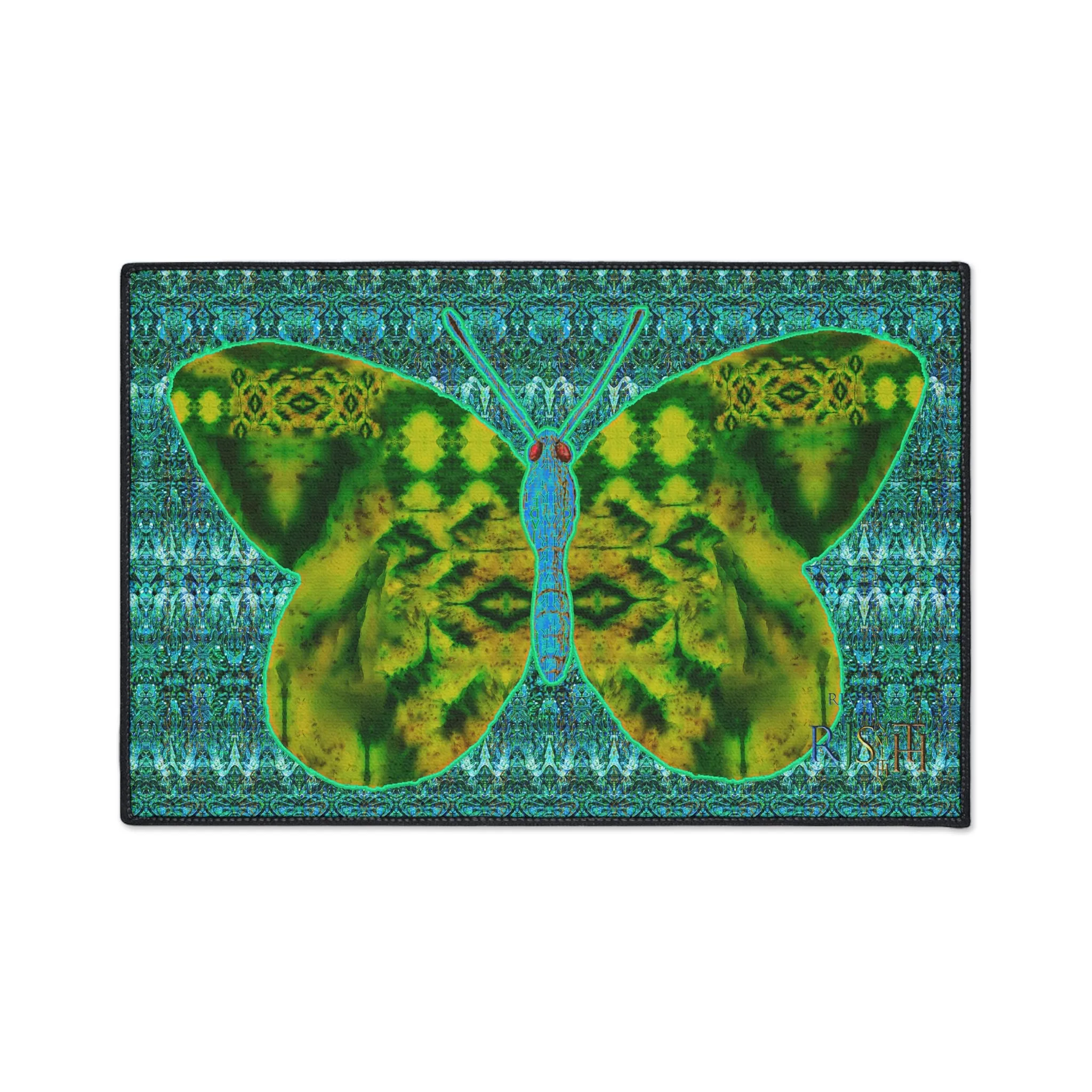 Heavy Duty Floor Mat (Butterfly Glade Denizen & Samhain Dream Thaw 12 & Blue Logo@Alchemic) RJSTH@Fabric#10_1 of 16 RJSTHw2025 RJS