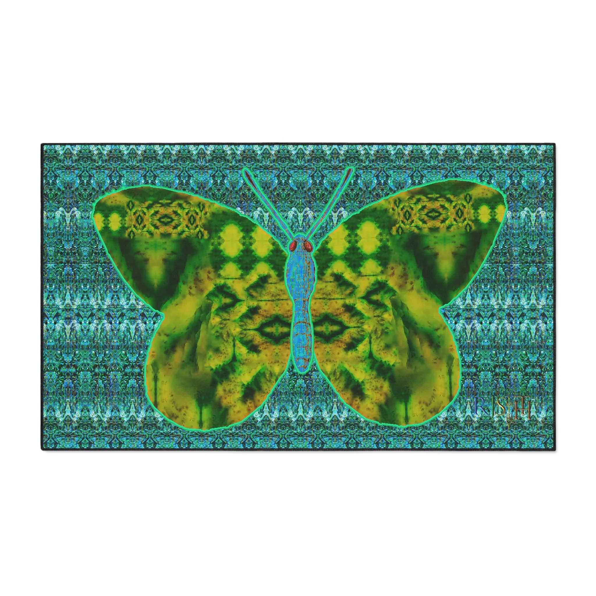 Heavy Duty Floor Mat (Butterfly Glade Denizen & Samhain Dream Thaw 12 & Blue Logo@Alchemic) RJSTH@Fabric#10_1 of 16 RJSTHw2025 RJS