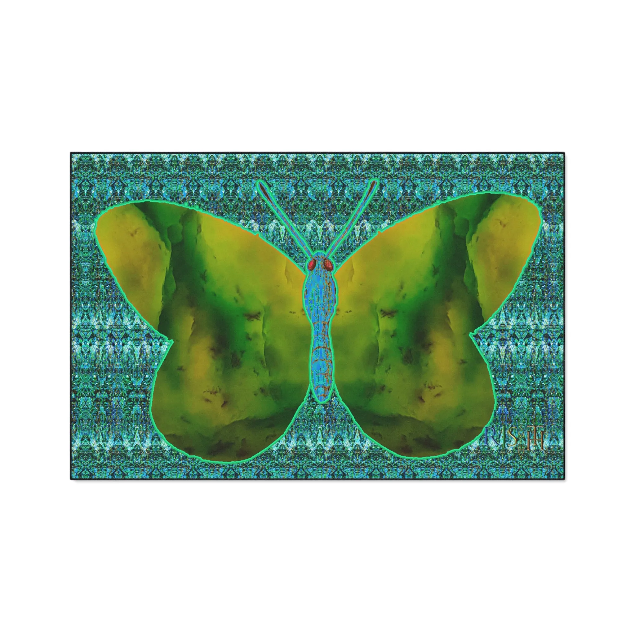 Heavy Duty Floor Mat (Butterfly Glade Denizen & Samhain Dream Thaw 12 & Blue Logo@Alchemic) RJSTH@Fabric#10_14 of 16 RJSTHw2025 RJS