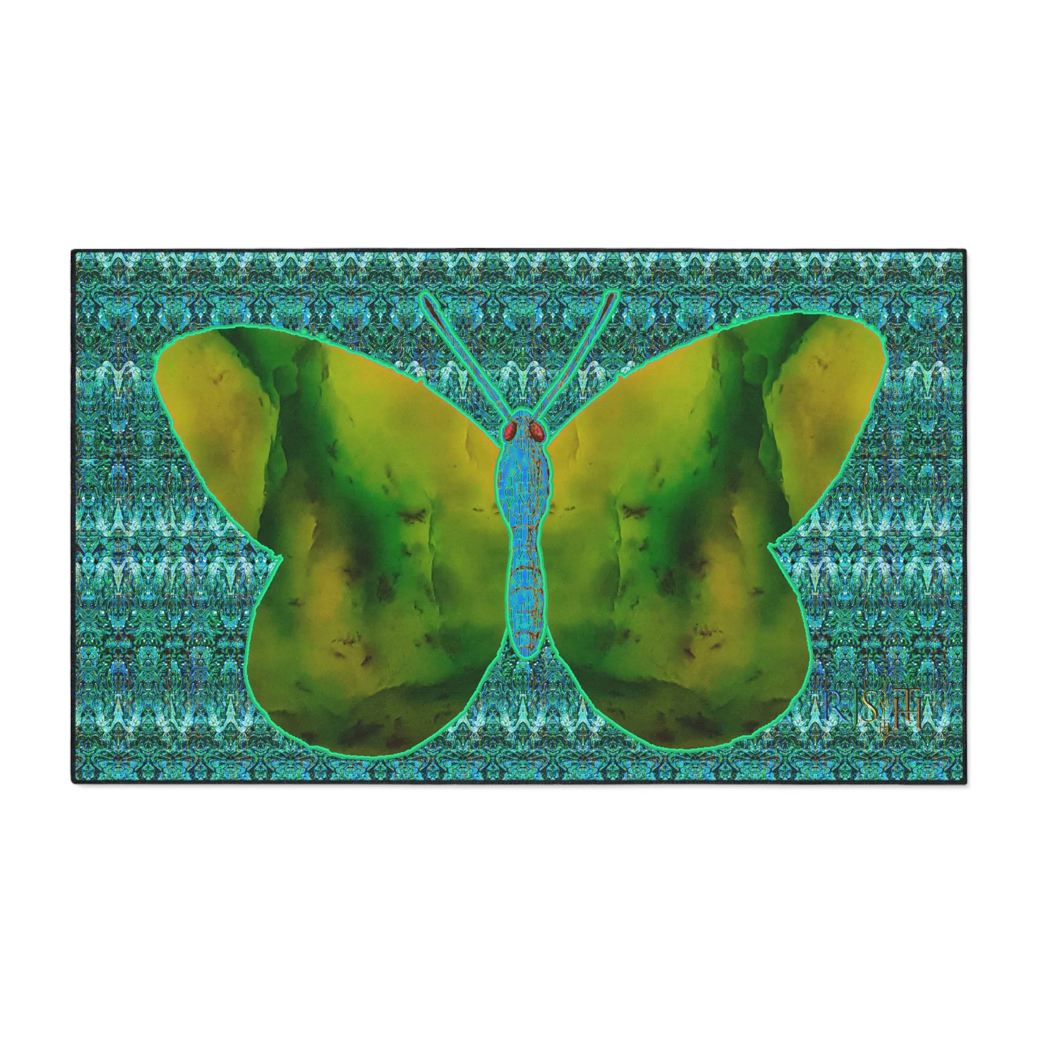 Heavy Duty Floor Mat (Butterfly Glade Denizen & Samhain Dream Thaw 12 & Blue Logo@Alchemic) RJSTH@Fabric#10_14 of 16 RJSTHw2025 RJS