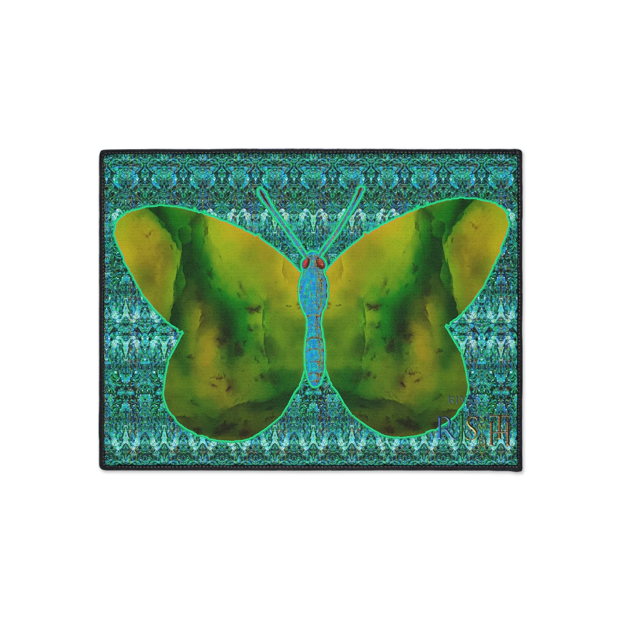 Heavy Duty Floor Mat (Butterfly Glade Denizen & Samhain Dream Thaw 12 & Blue Logo@Alchemic) RJSTH@Fabric#10_14 of 16 RJSTHw2025 RJS