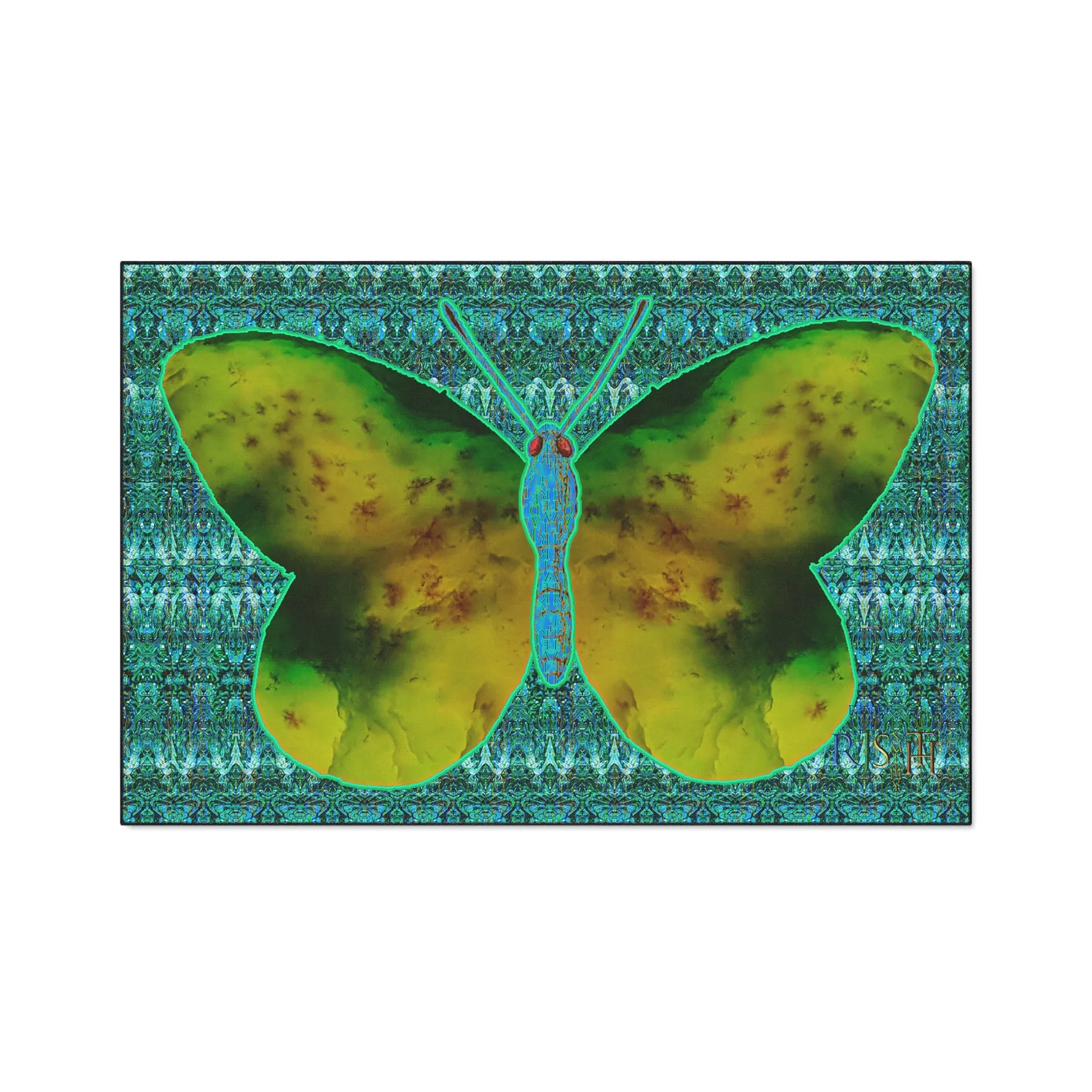 Heavy Duty Floor Mat (Butterfly Glade Denizen & Samhain Dream Thaw 12 & Blue Logo@Alchemic) RJSTH@Fabric#10_16 of 16 RJSTHw2025 RJS