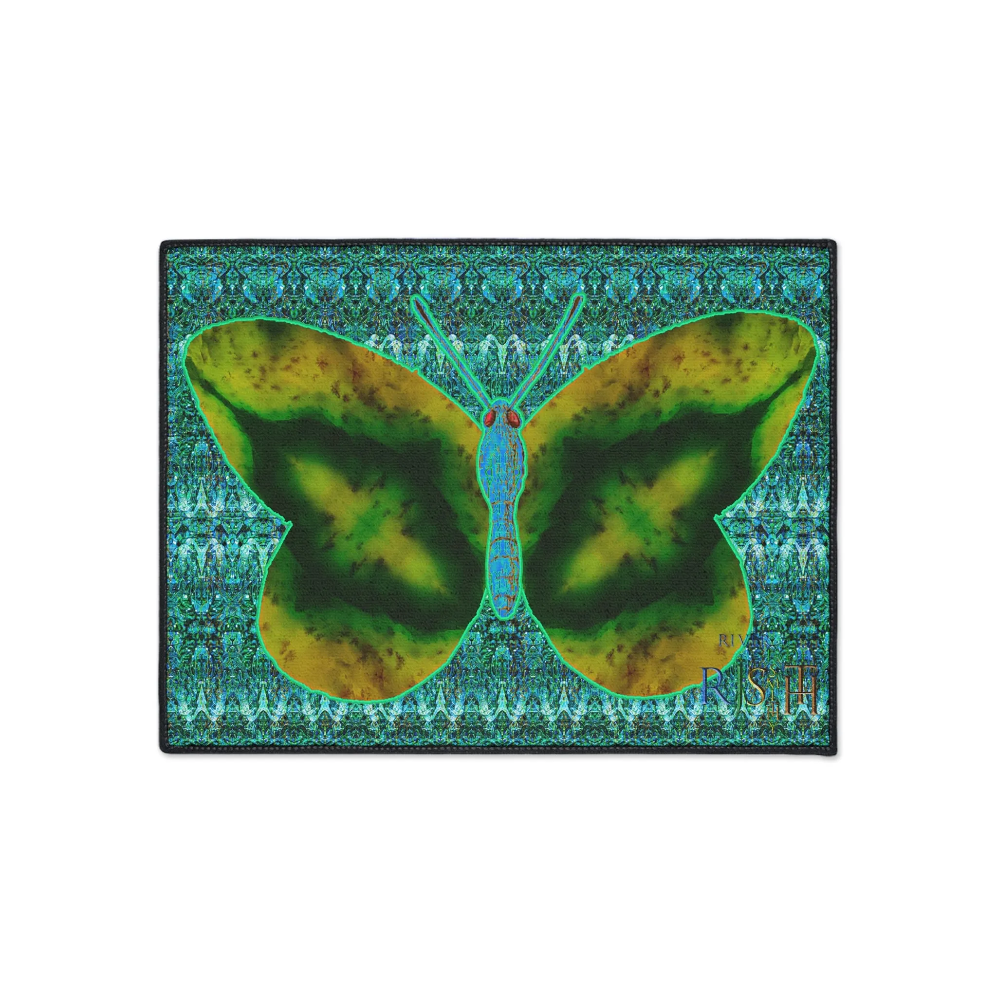 Heavy Duty Floor Mat (Butterfly Glade Denizen & Samhain Dream Thaw 12 & Blue Logo@Alchemic) RJSTH@Fabric#10_6 of 16 RJSTHw2025 RJS