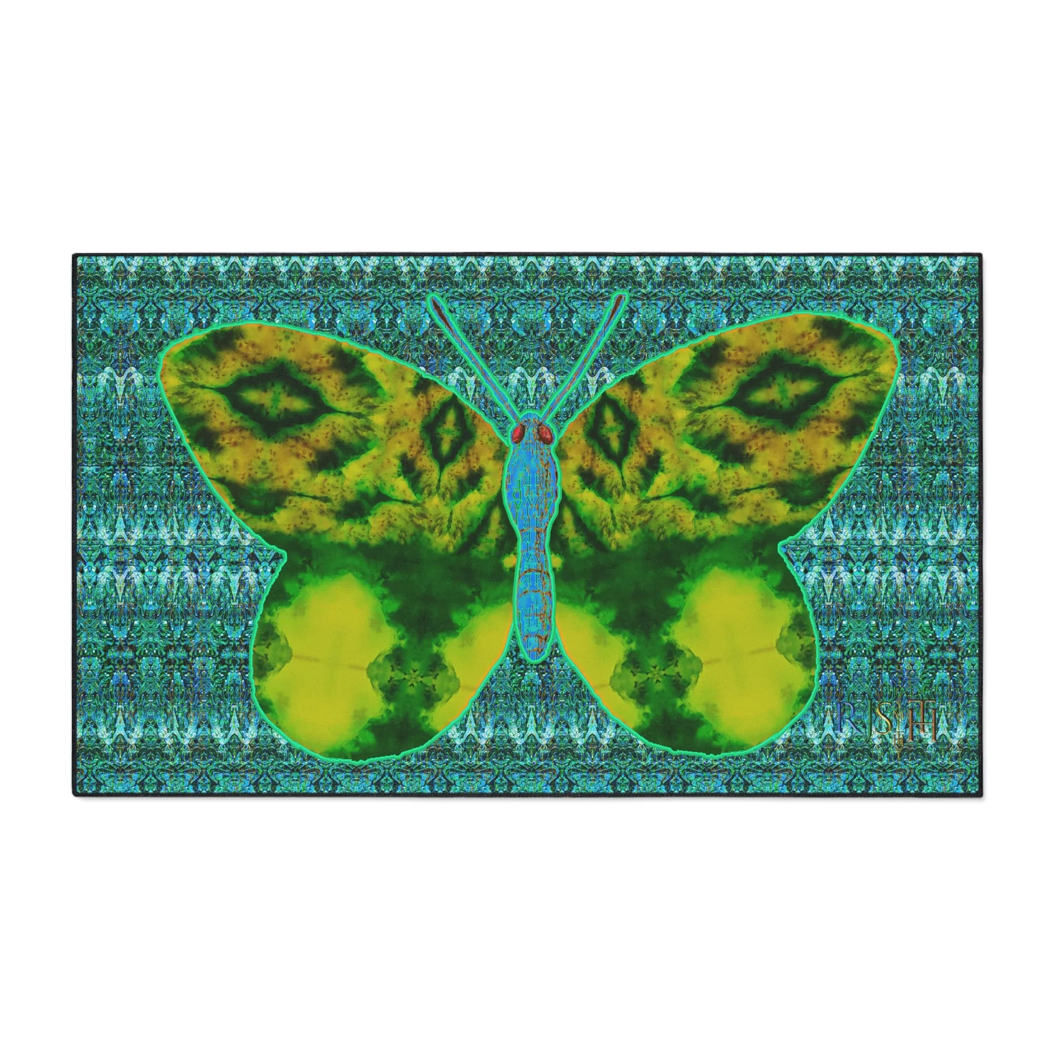Heavy Duty Floor Mat (Butterfly Glade Denizen & Samhain Dream Thaw 12 & Blue Logo@Alchemic) RJSTH@Fabric#10_7 of 16 RJSTHw2025 RJS