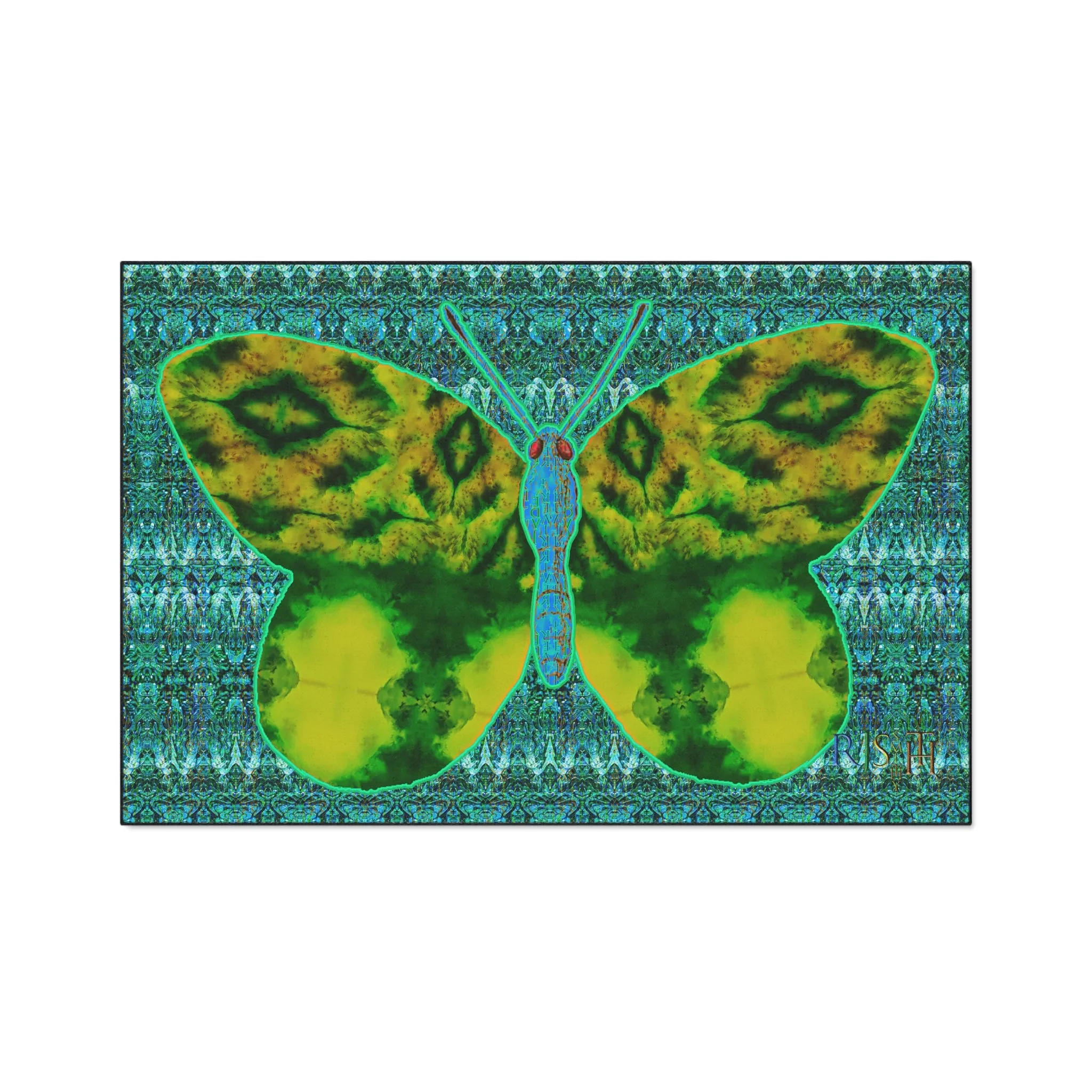 Heavy Duty Floor Mat (Butterfly Glade Denizen & Samhain Dream Thaw 12 & Blue Logo@Alchemic) RJSTH@Fabric#10_7 of 16 RJSTHw2025 RJS