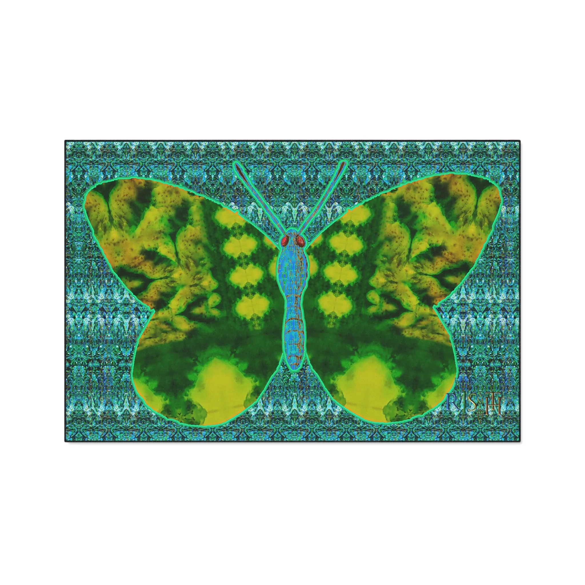 Heavy Duty Floor Mat (Butterfly Glade Denizen & Samhain Dream Thaw 12 & Blue Logo@Alchemic) RJSTH@Fabric#10_8 of 16 RJSTHw2025 RJS