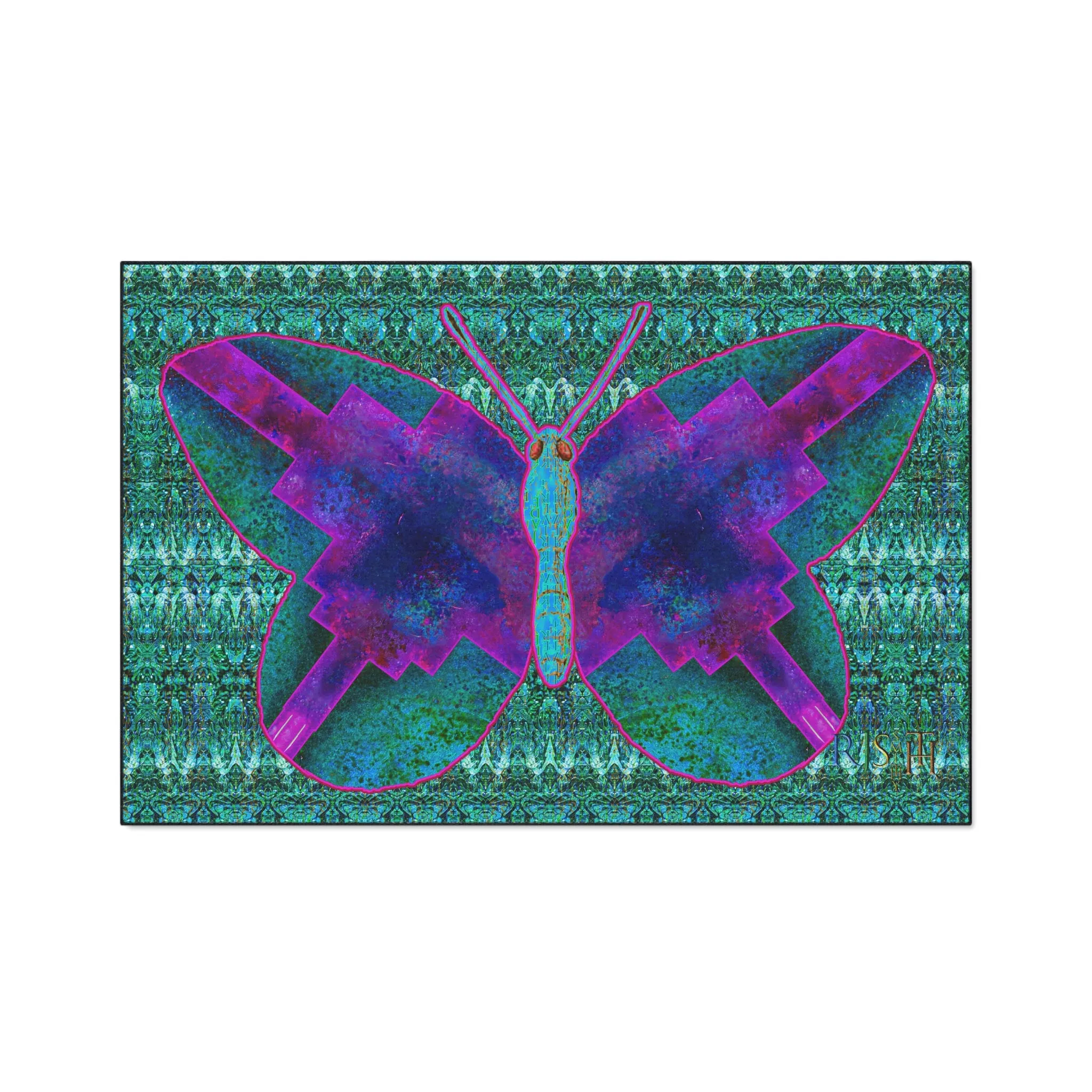 Heavy Duty Floor Mat (Butterfly Glade Denizen & Samhain Dream Thaw 12 & Blue Logo@Alchemic) RJSTH@Fabric#11_1 of 16 RJSTHw2025 RJS