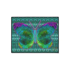 Heavy Duty Floor Mat (Butterfly Glade Denizen & Samhain Dream Thaw 12 & Blue Logo@Alchemic) RJSTH@Fabric#11_4 of 16 RJSTHw2025 RJS
