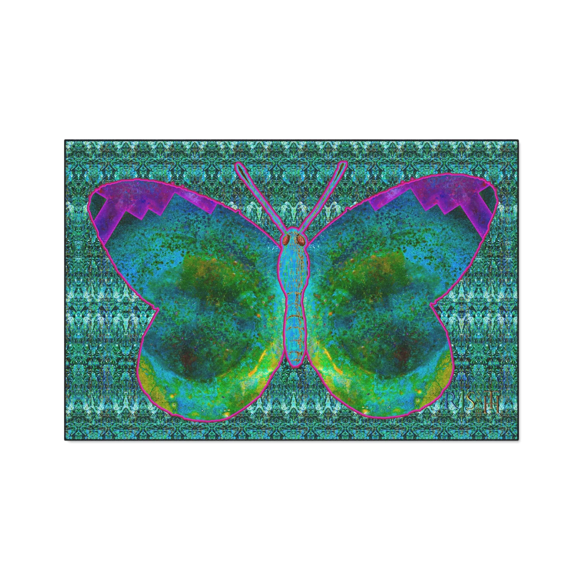 Heavy Duty Floor Mat (Butterfly Glade Denizen & Samhain Dream Thaw 12 & Blue Logo@Alchemic) RJSTH@Fabric#11_4 of 16 RJSTHw2025 RJS