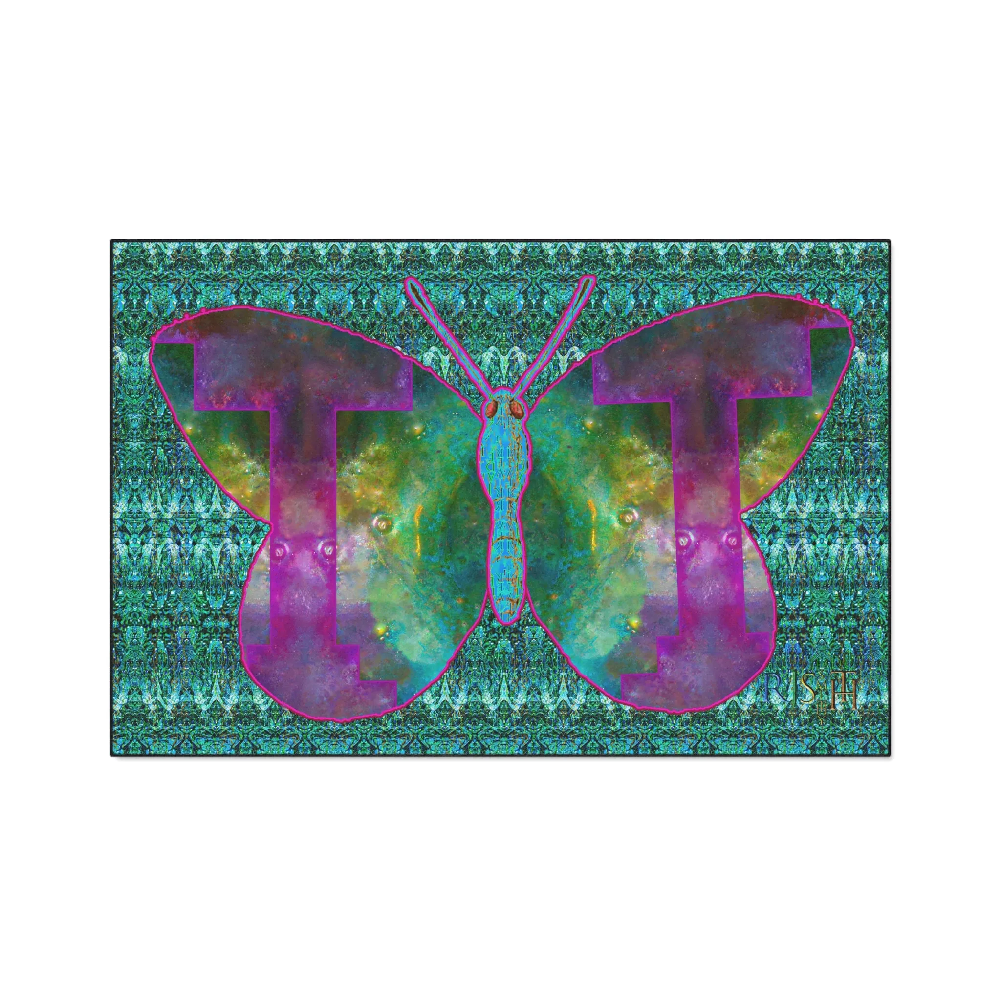 Heavy Duty Floor Mat (Butterfly Glade Denizen & Samhain Dream Thaw 12 & Blue Logo@Alchemic) RJSTH@Fabric#11_5 of 16 RJSTHw2025 RJS