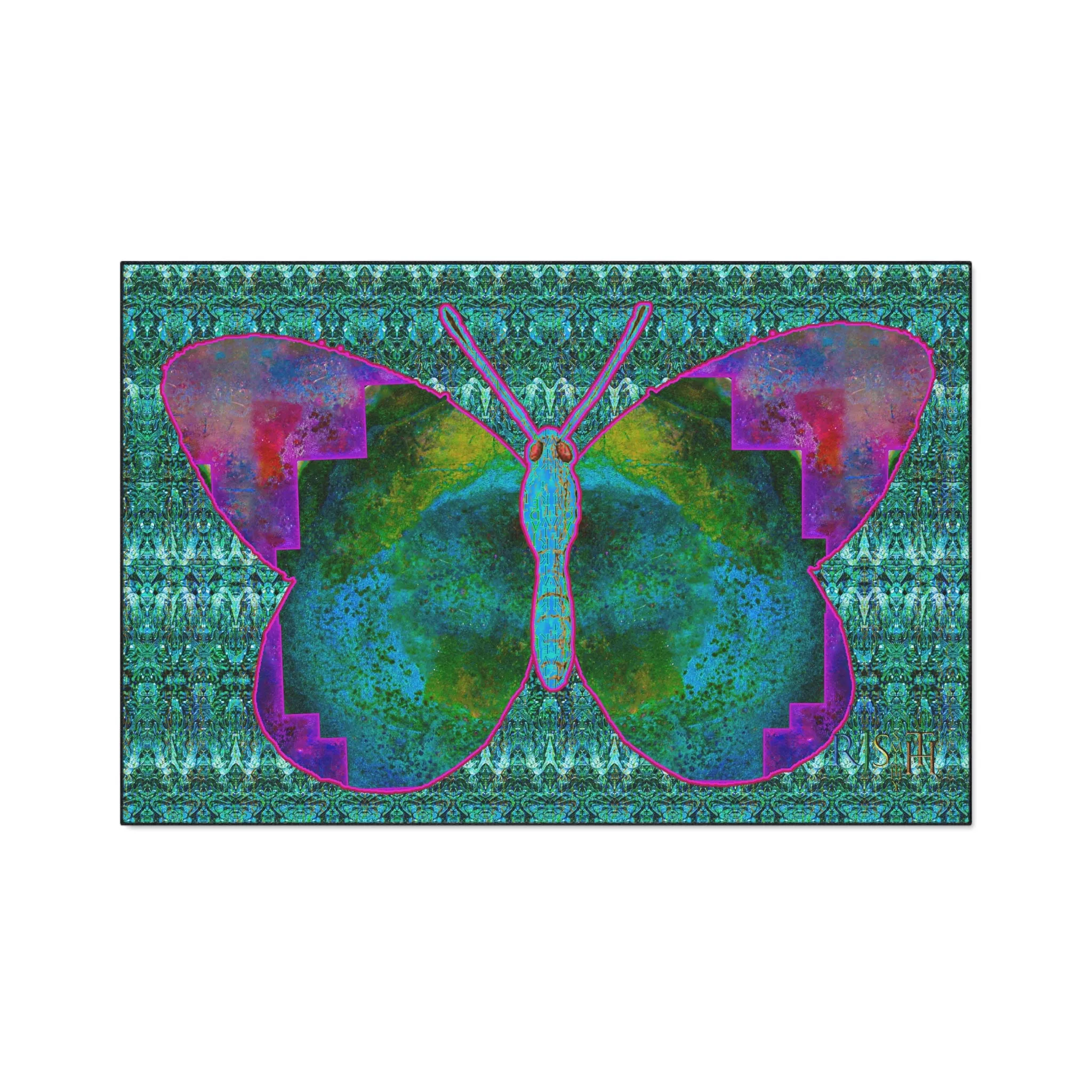 Heavy Duty Floor Mat (Butterfly Glade Denizen & Samhain Dream Thaw 12 & Blue Logo@Alchemic) RJSTH@Fabric#11_6 of 16 RJSTHw2025 RJS
