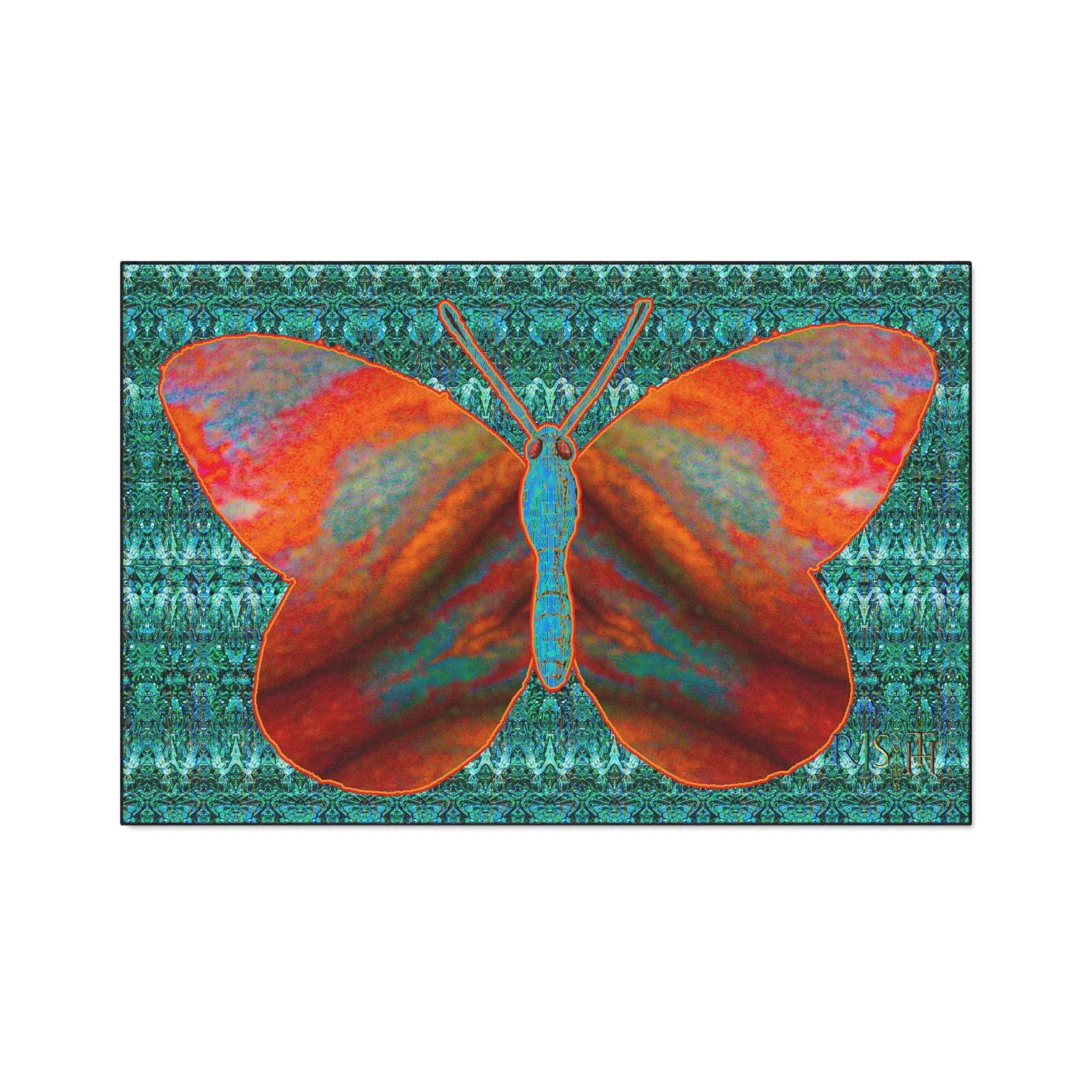 Heavy Duty Floor Mat (Butterfly Glade Denizen & Samhain Dream Thaw 12 & Blue Logo@Alchemic) RJSTH@Fabric#12_12 of 16 RJSTHw2025 RJS