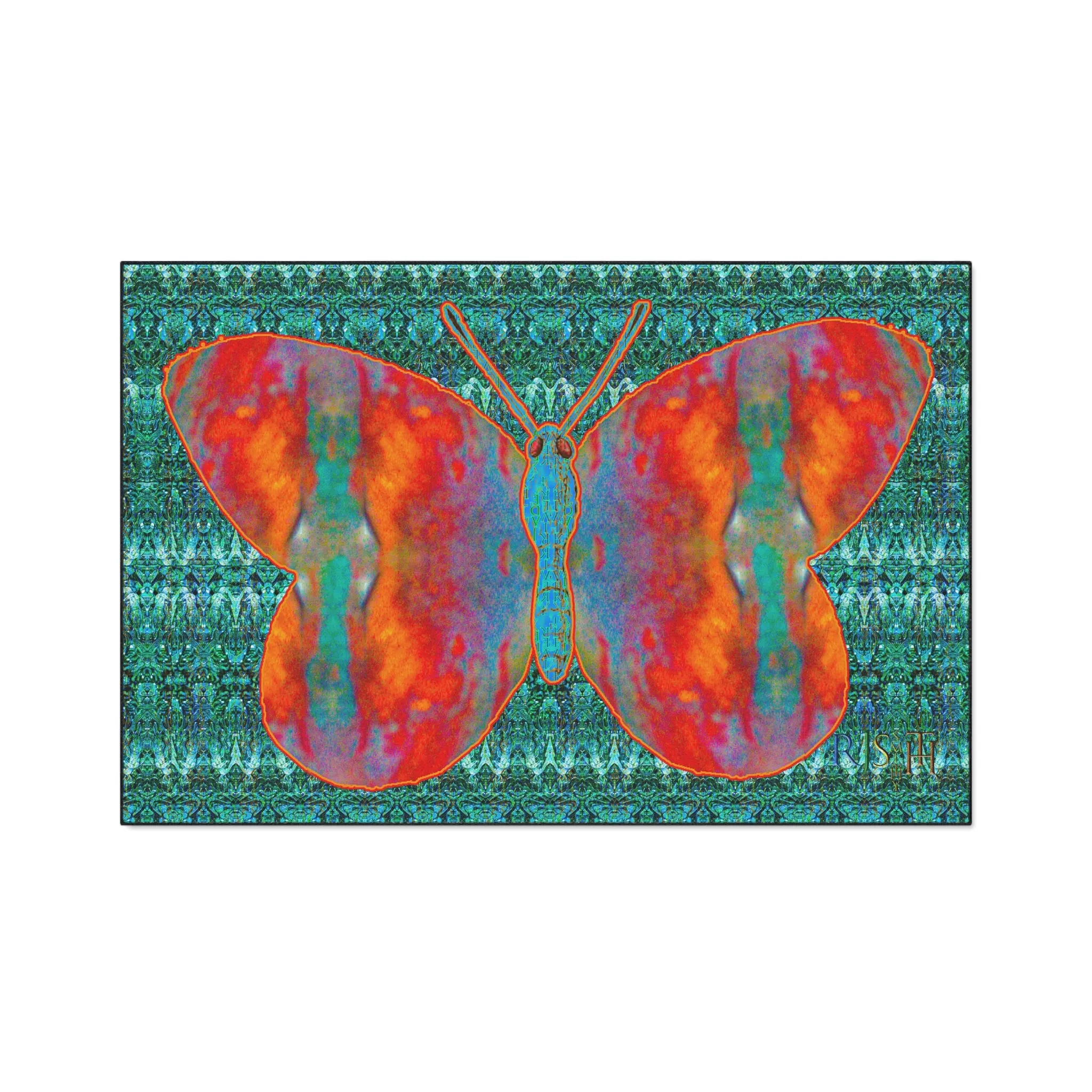 Heavy Duty Floor Mat (Butterfly Glade Denizen & Samhain Dream Thaw 12 & Blue Logo@Alchemic) RJSTH@Fabric#12_15 of 16 RJSTHw2025 RJS