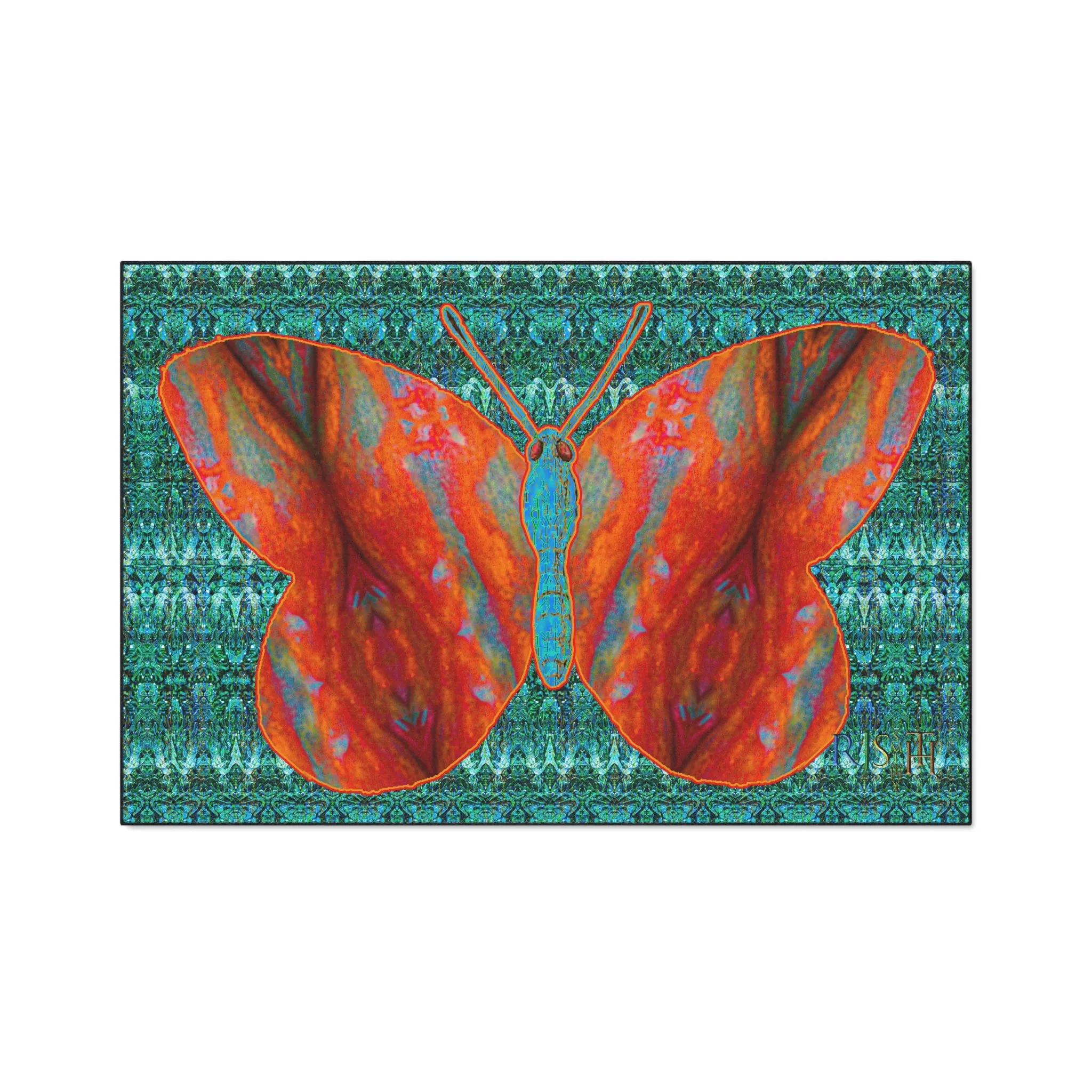Heavy Duty Floor Mat (Butterfly Glade Denizen & Samhain Dream Thaw 12 & Blue Logo@Alchemic) RJSTH@Fabric#12_3 of 16 RJSTHw2025 RJS