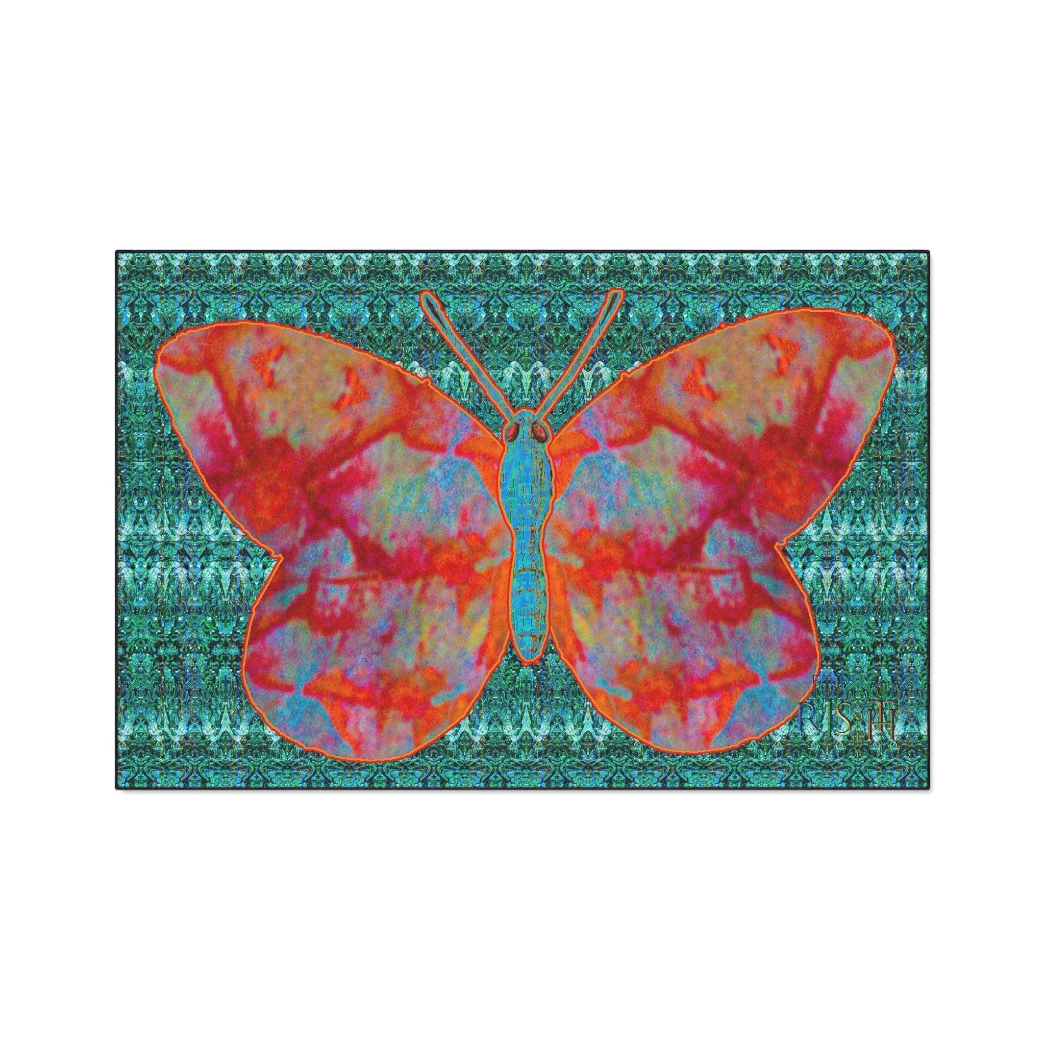 Heavy Duty Floor Mat (Butterfly Glade Denizen & Samhain Dream Thaw 12 & Blue Logo@Alchemic) RJSTH@Fabric#12_6 of 16 RJSTHw2025 RJS