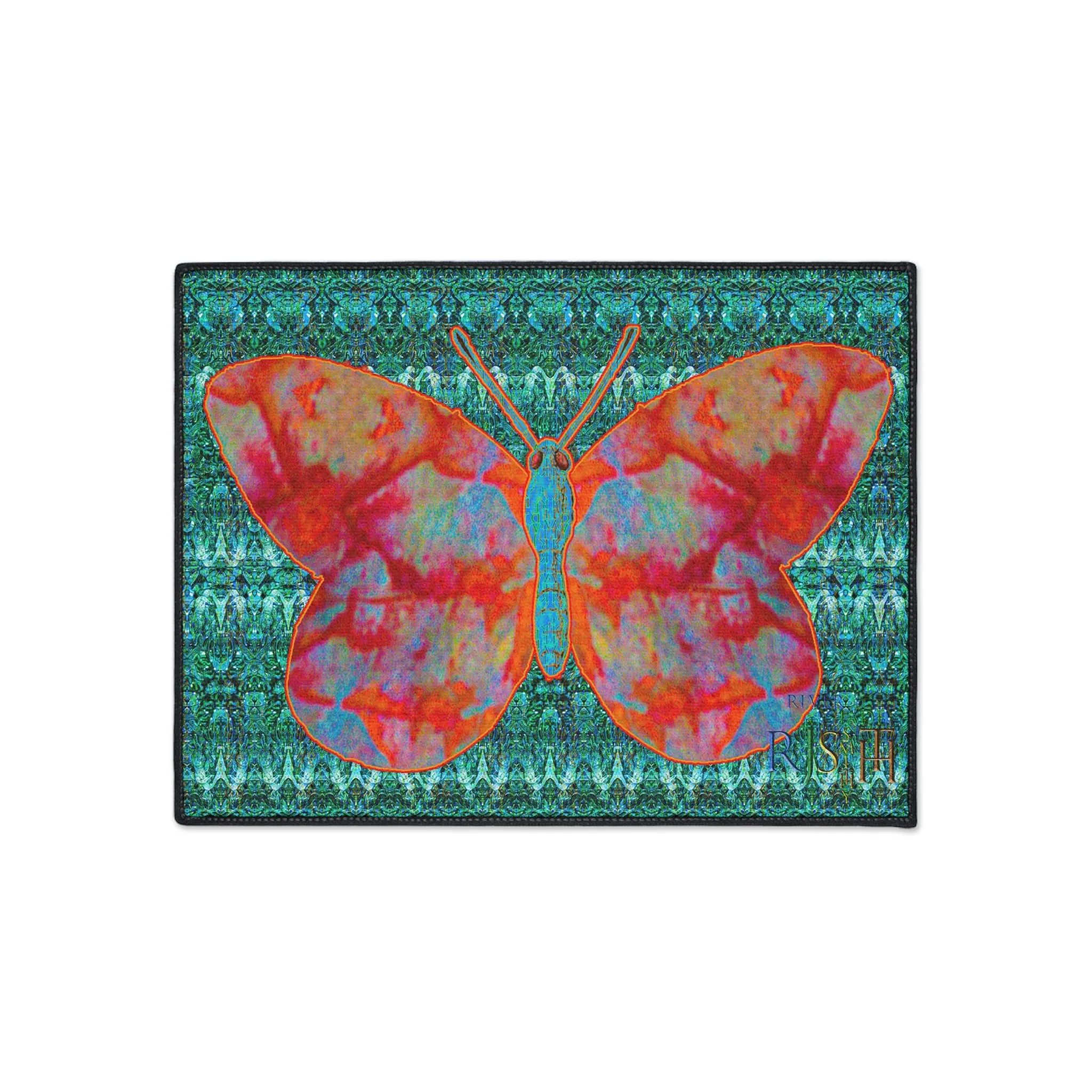 Heavy Duty Floor Mat (Butterfly Glade Denizen & Samhain Dream Thaw 12 & Blue Logo@Alchemic) RJSTH@Fabric#12_6 of 16 RJSTHw2025 RJS