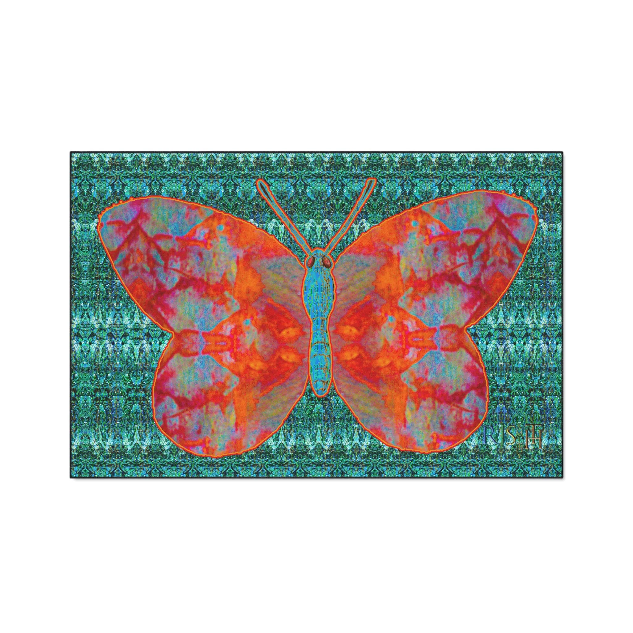 Heavy Duty Floor Mat (Butterfly Glade Denizen & Samhain Dream Thaw 12 & Blue Logo@Alchemic) RJSTH@Fabric#12_7 of 16 RJSTHw2025 RJS