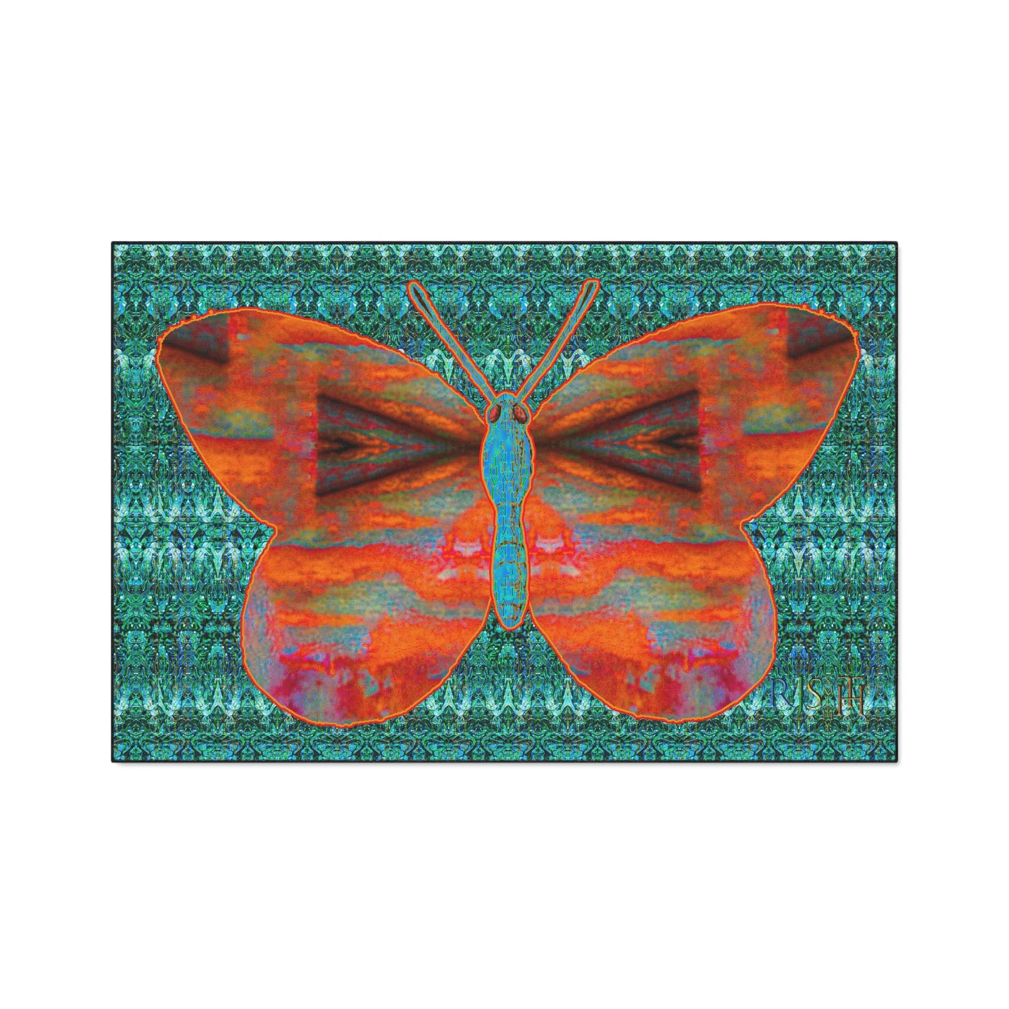 Heavy Duty Floor Mat (Butterfly Glade Denizen & Samhain Dream Thaw 12 & Blue Logo@Alchemic) RJSTH@Fabric#12_9 of 16 RJSTHw2025 RJS