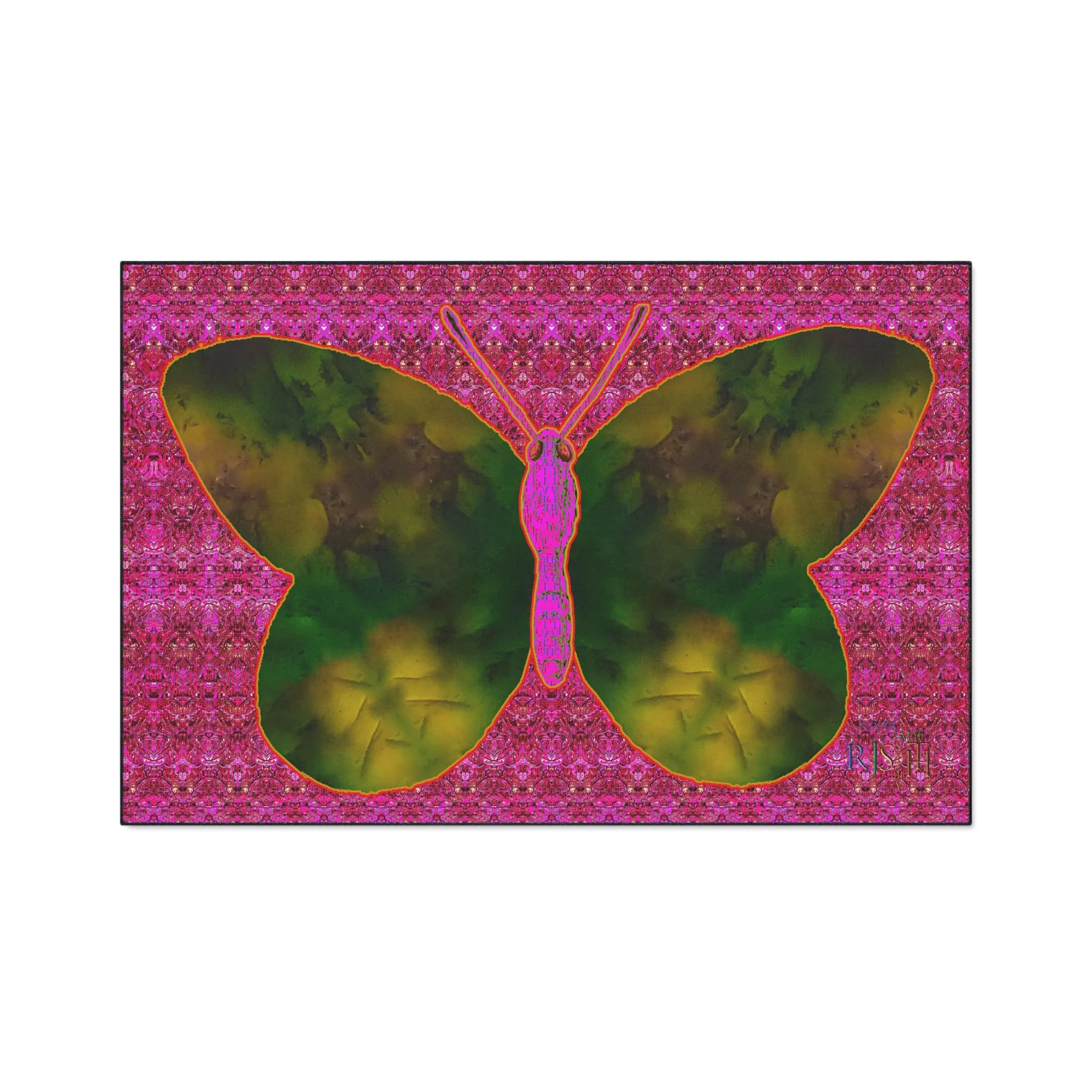 Heavy Duty Floor Mat (Butterfly Glade Denizen & Samhain Dream Thaw 13 & Pink Logo@Alchemic) RJSTH@Fabric#7_11 of 14 RJSTHw2025 RJS