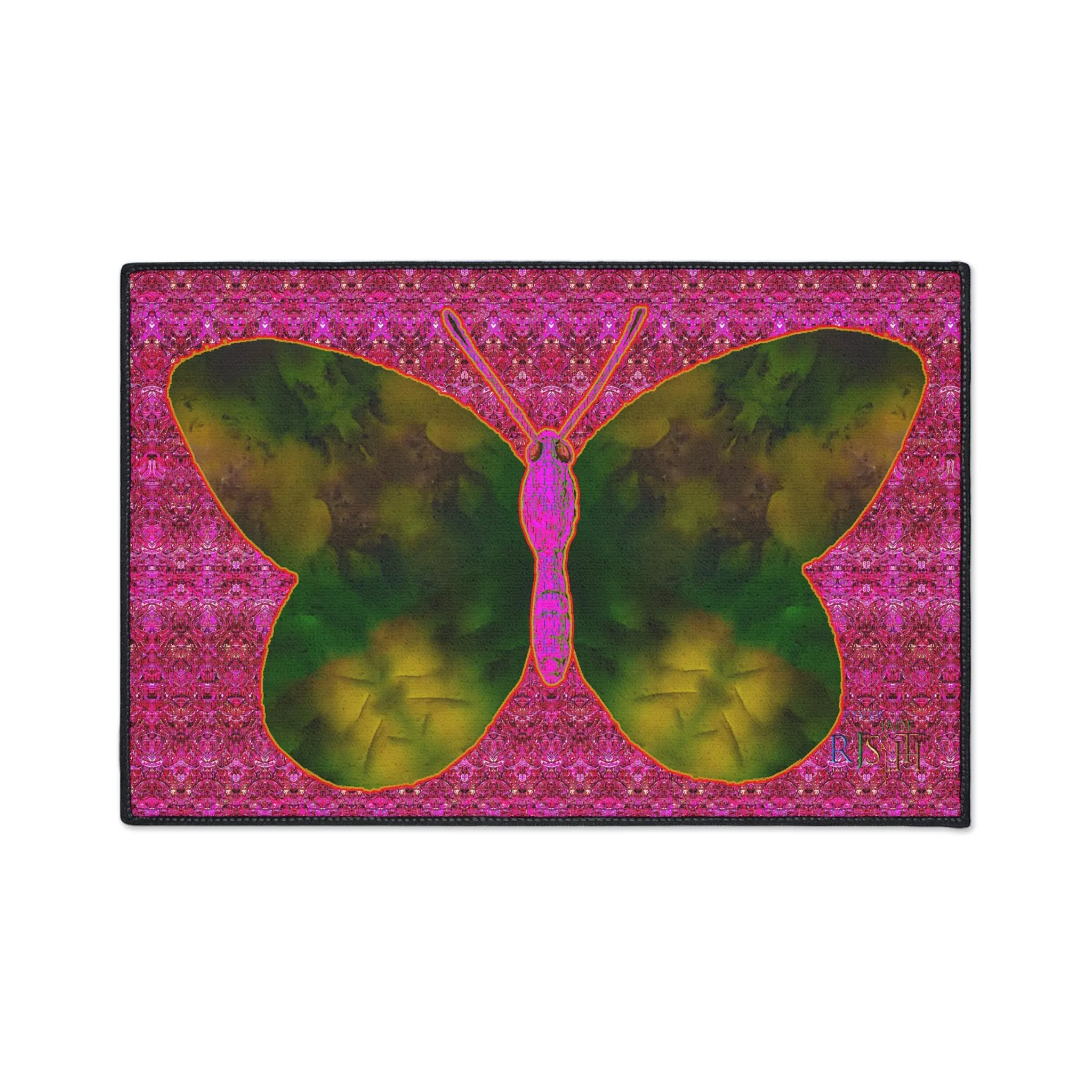 Heavy Duty Floor Mat (Butterfly Glade Denizen & Samhain Dream Thaw 13 & Pink Logo@Alchemic) RJSTH@Fabric#7_11 of 14 RJSTHw2025 RJS