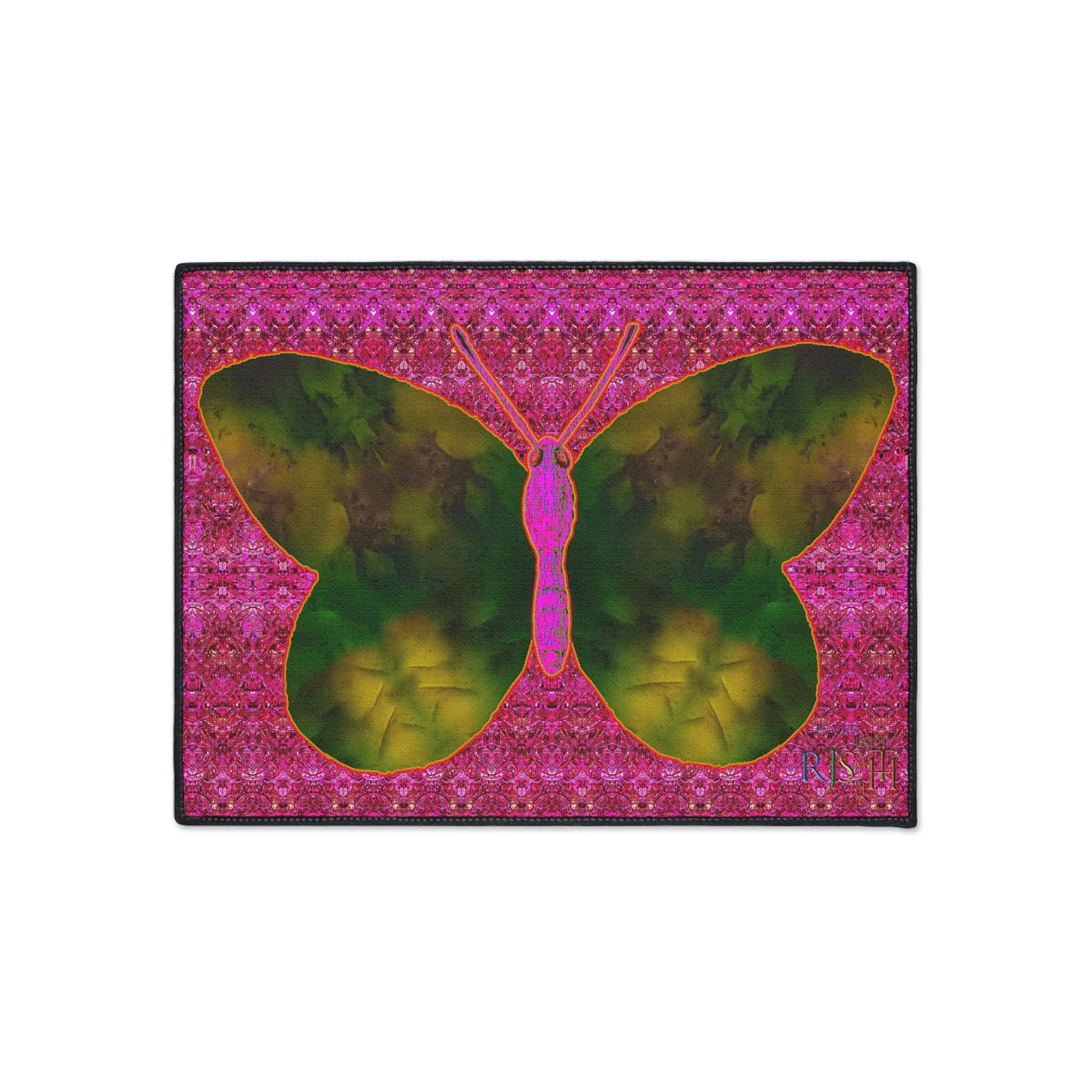 Heavy Duty Floor Mat (Butterfly Glade Denizen & Samhain Dream Thaw 13 & Pink Logo@Alchemic) RJSTH@Fabric#7_11 of 14 RJSTHw2025 RJS