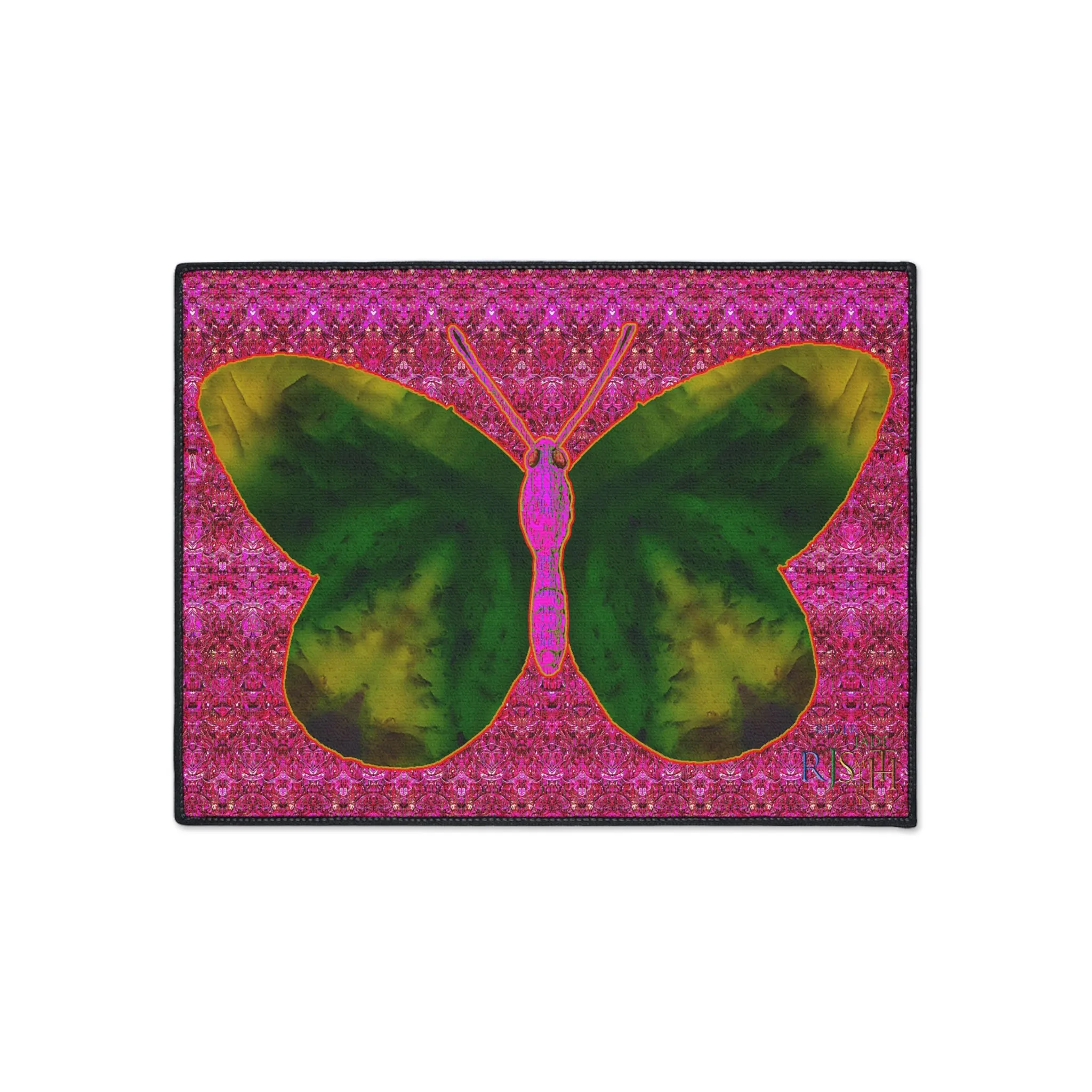 Heavy Duty Floor Mat (Butterfly Glade Denizen & Samhain Dream Thaw 13 & Pink Logo@Alchemic) RJSTH@Fabric#7_12 of 14 RJSTHw2025 RJS