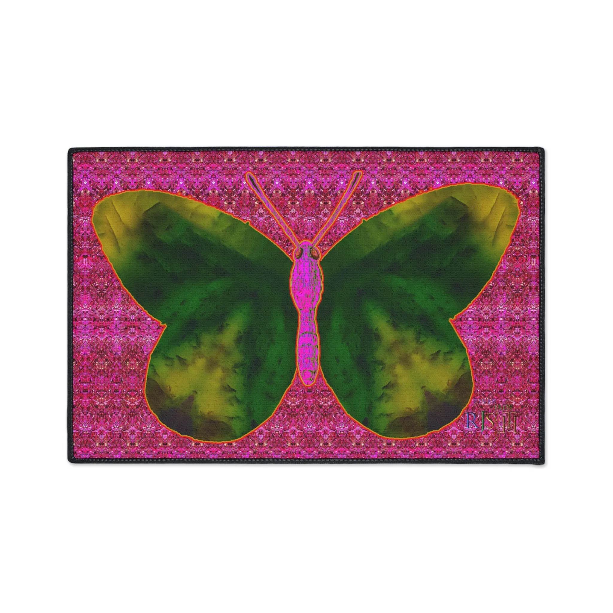 Heavy Duty Floor Mat (Butterfly Glade Denizen & Samhain Dream Thaw 13 & Pink Logo@Alchemic) RJSTH@Fabric#7_12 of 14 RJSTHw2025 RJS