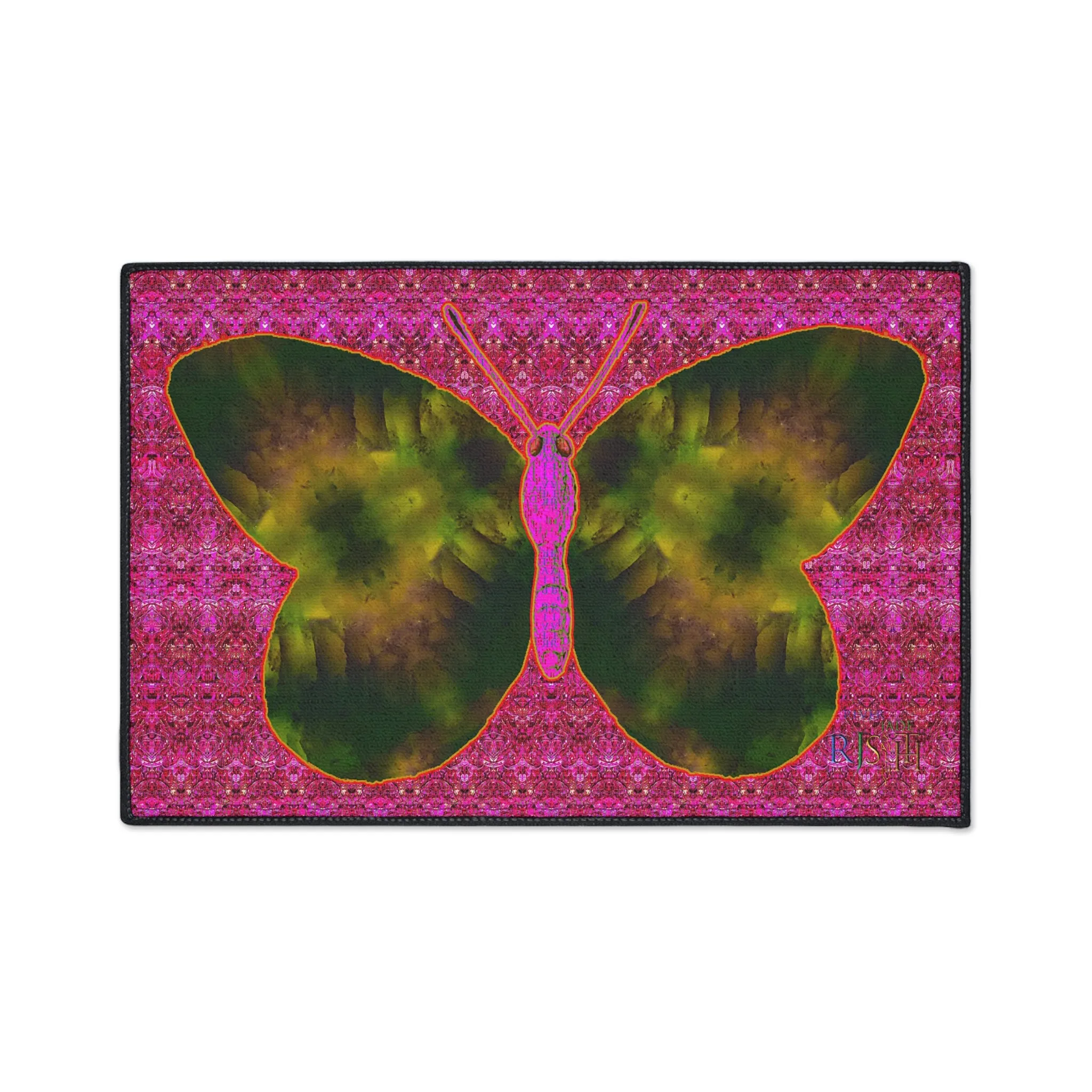 Heavy Duty Floor Mat (Butterfly Glade Denizen & Samhain Dream Thaw 13 & Pink Logo@Alchemic) RJSTH@Fabric#7_4 of 14 RJSTHw2025 RJS