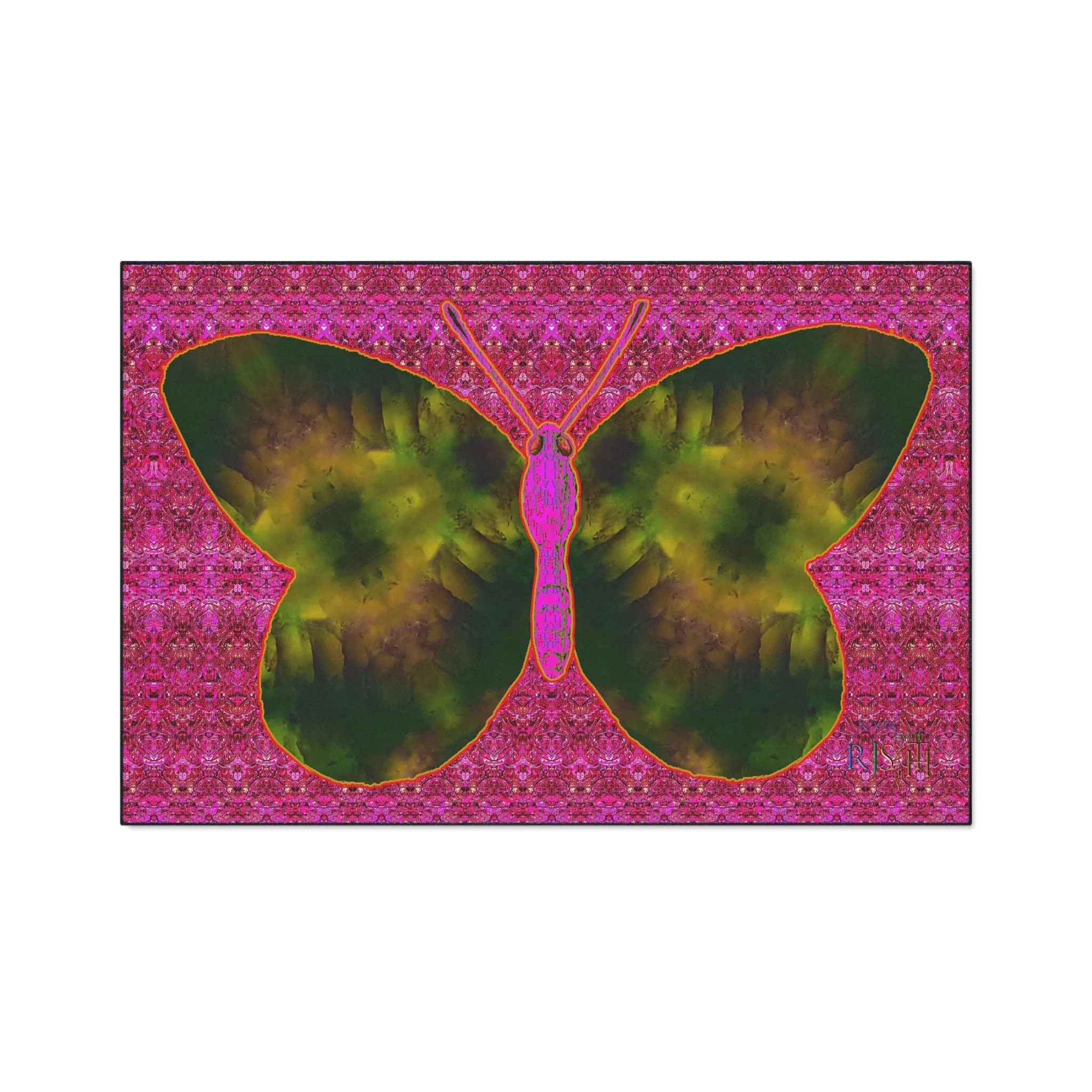 Heavy Duty Floor Mat (Butterfly Glade Denizen & Samhain Dream Thaw 13 & Pink Logo@Alchemic) RJSTH@Fabric#7_4 of 14 RJSTHw2025 RJS