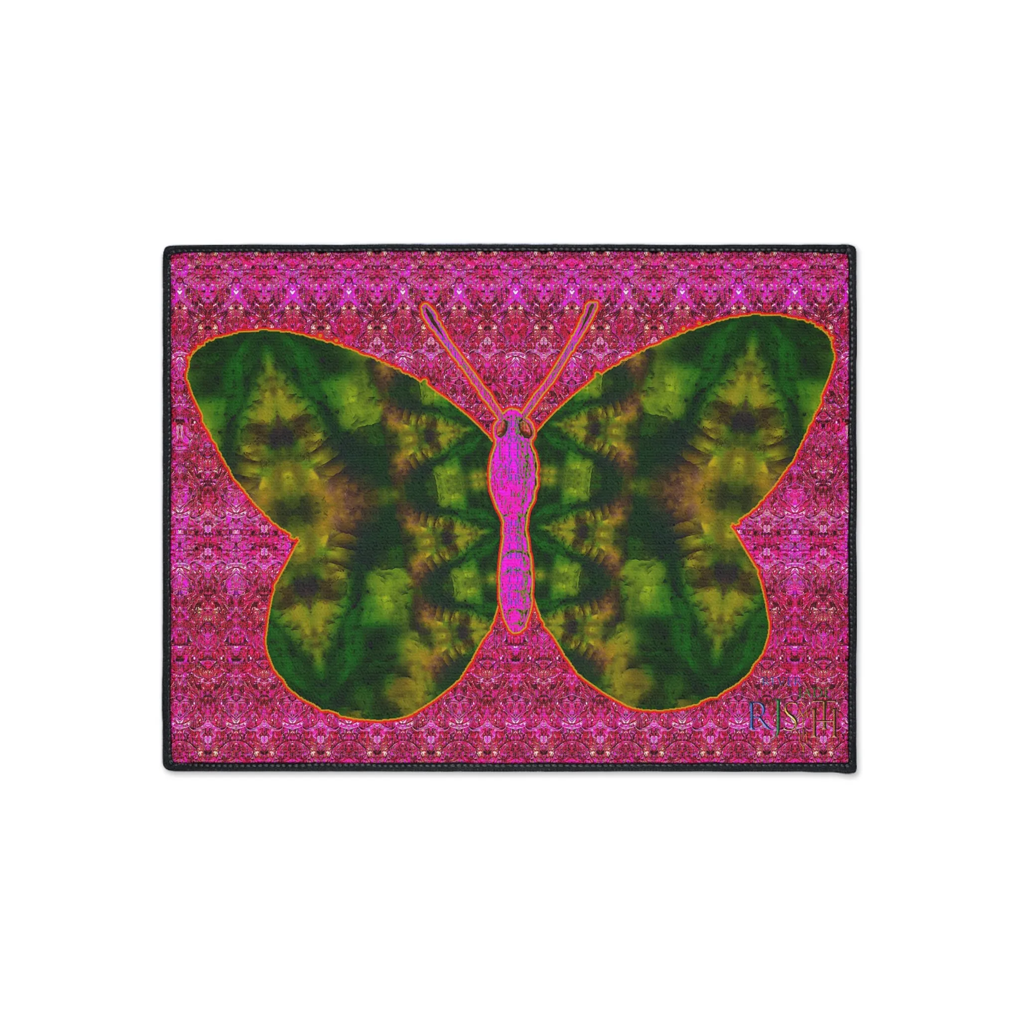 Heavy Duty Floor Mat (Butterfly Glade Denizen & Samhain Dream Thaw 13 & Pink Logo@Alchemic) RJSTH@Fabric#7_6 of 14 RJSTHw2025 RJS