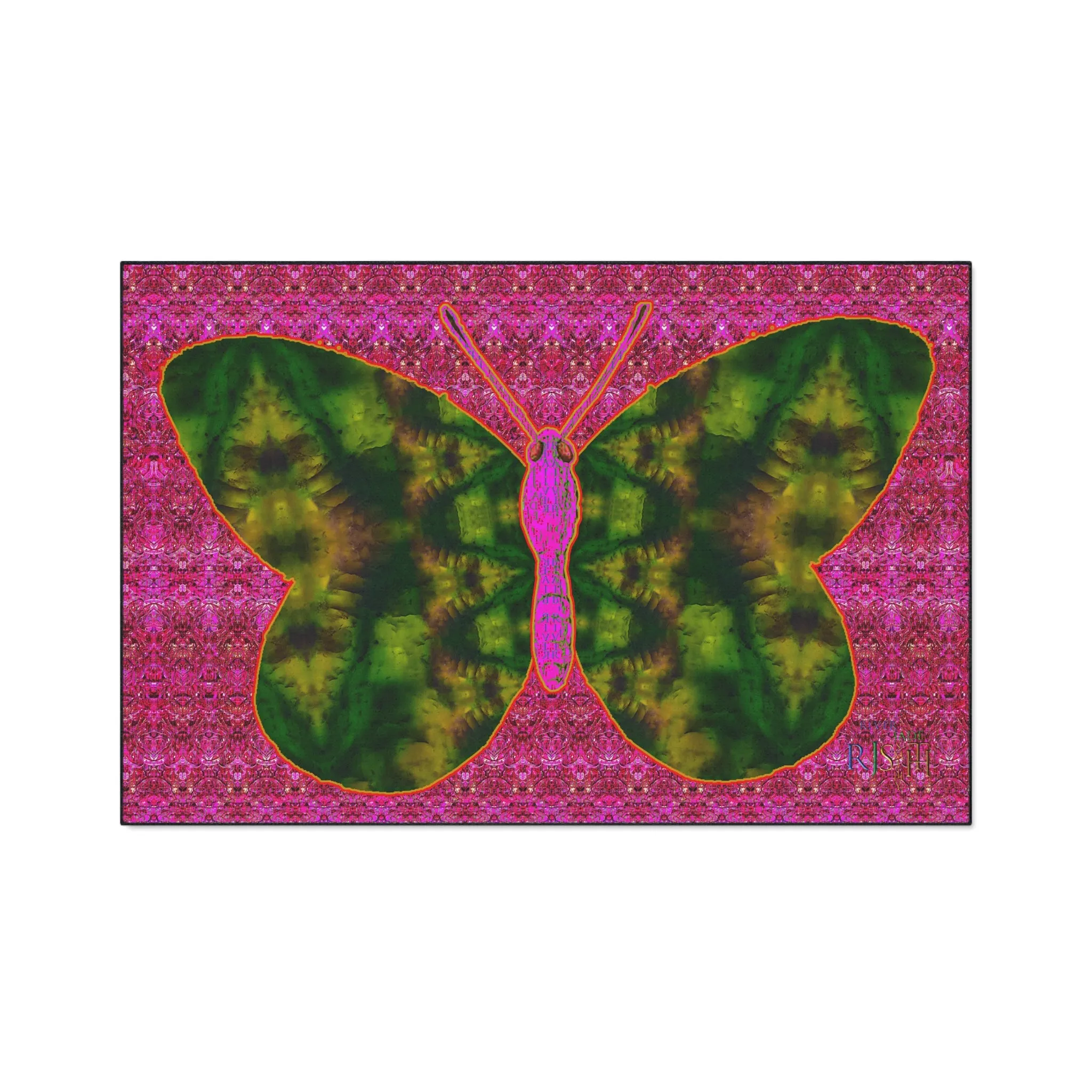 Heavy Duty Floor Mat (Butterfly Glade Denizen & Samhain Dream Thaw 13 & Pink Logo@Alchemic) RJSTH@Fabric#7_6 of 14 RJSTHw2025 RJS