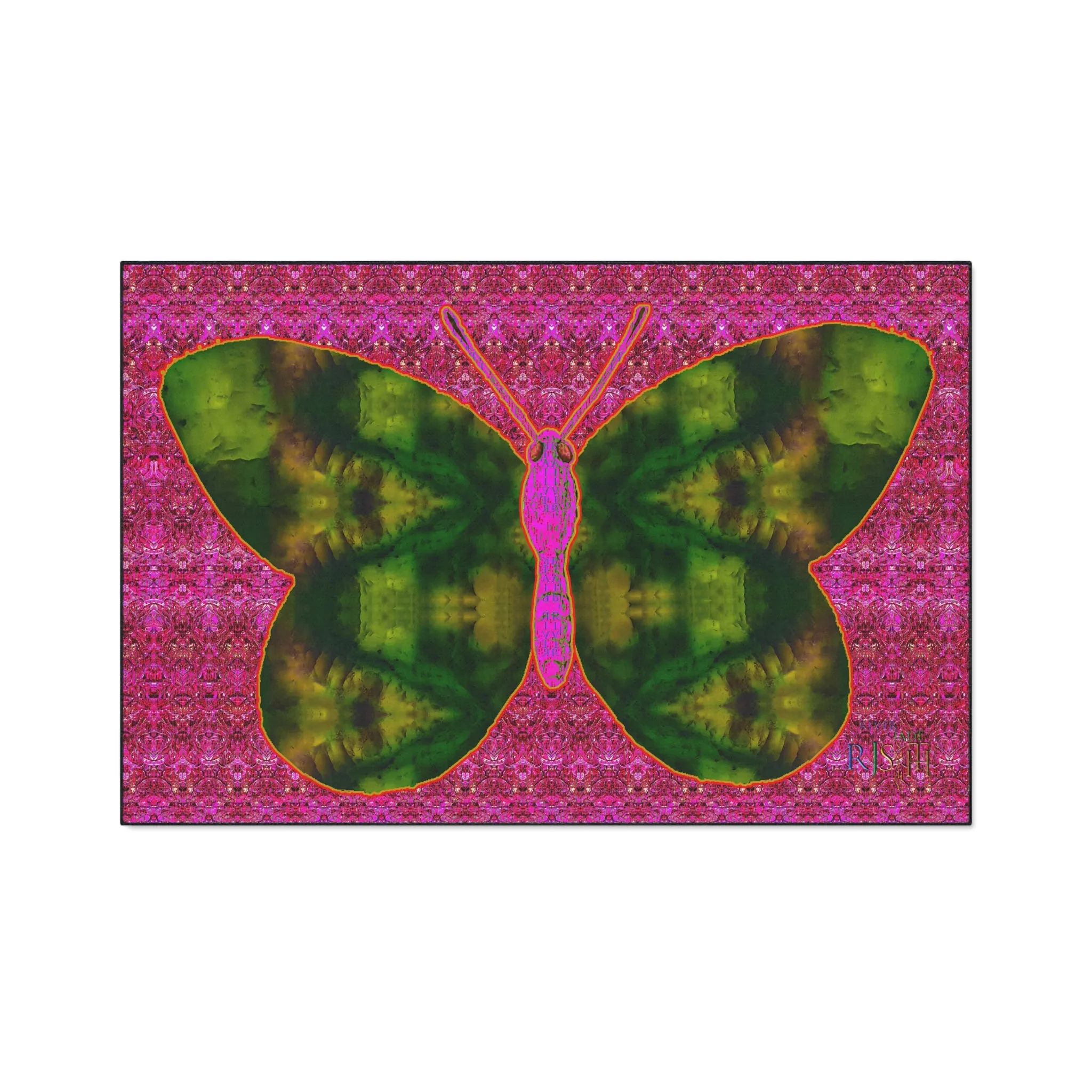 Heavy Duty Floor Mat (Butterfly Glade Denizen & Samhain Dream Thaw 13 & Pink Logo@Alchemic) RJSTH@Fabric#7_8 of 14 RJSTHw2025 RJS