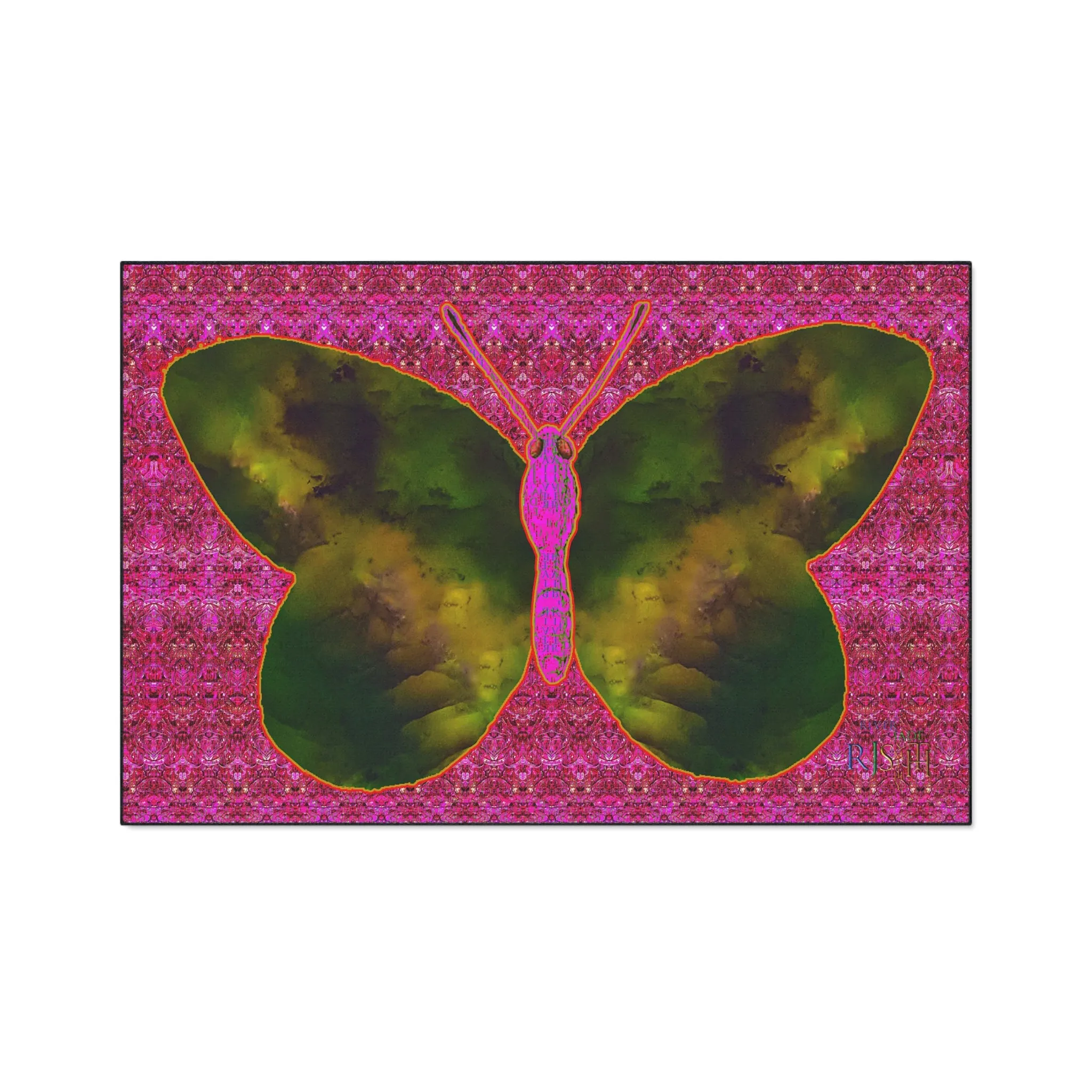 Heavy Duty Floor Mat (Butterfly Glade Denizen & Samhain Dream Thaw 13 & Pink Logo@Alchemic) RJSTH@Fabric#7_9 of 14 RJSTHw2025 RJS