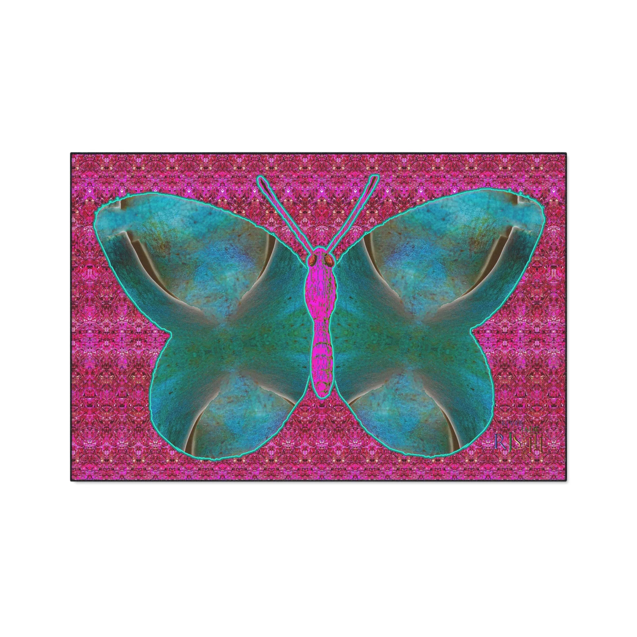 Heavy Duty Floor Mat (Butterfly Glade Denizen & Samhain Dream Thaw 13 & Pink Logo@Alchemic) RJSTH@Fabric#8_1 of 16 RJSTHw2025 RJS