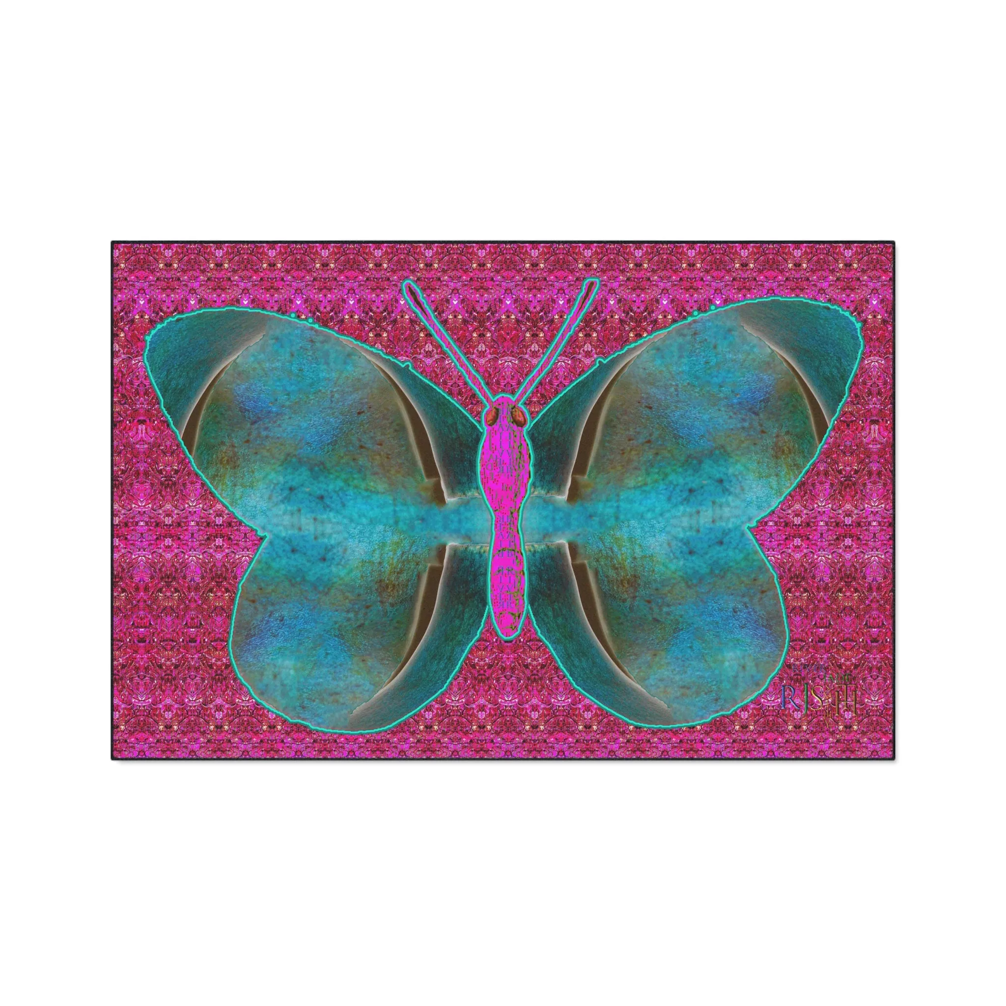 Heavy Duty Floor Mat (Butterfly Glade Denizen & Samhain Dream Thaw 13 & Pink Logo@Alchemic) RJSTH@Fabric#8_12 of 16 RJSTHw2025 RJS