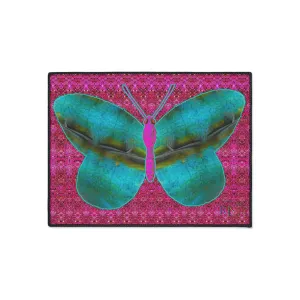 Heavy Duty Floor Mat (Butterfly Glade Denizen & Samhain Dream Thaw 13 & Pink Logo@Alchemic) RJSTH@Fabric#8_16 of 16 RJSTHw2025 RJS