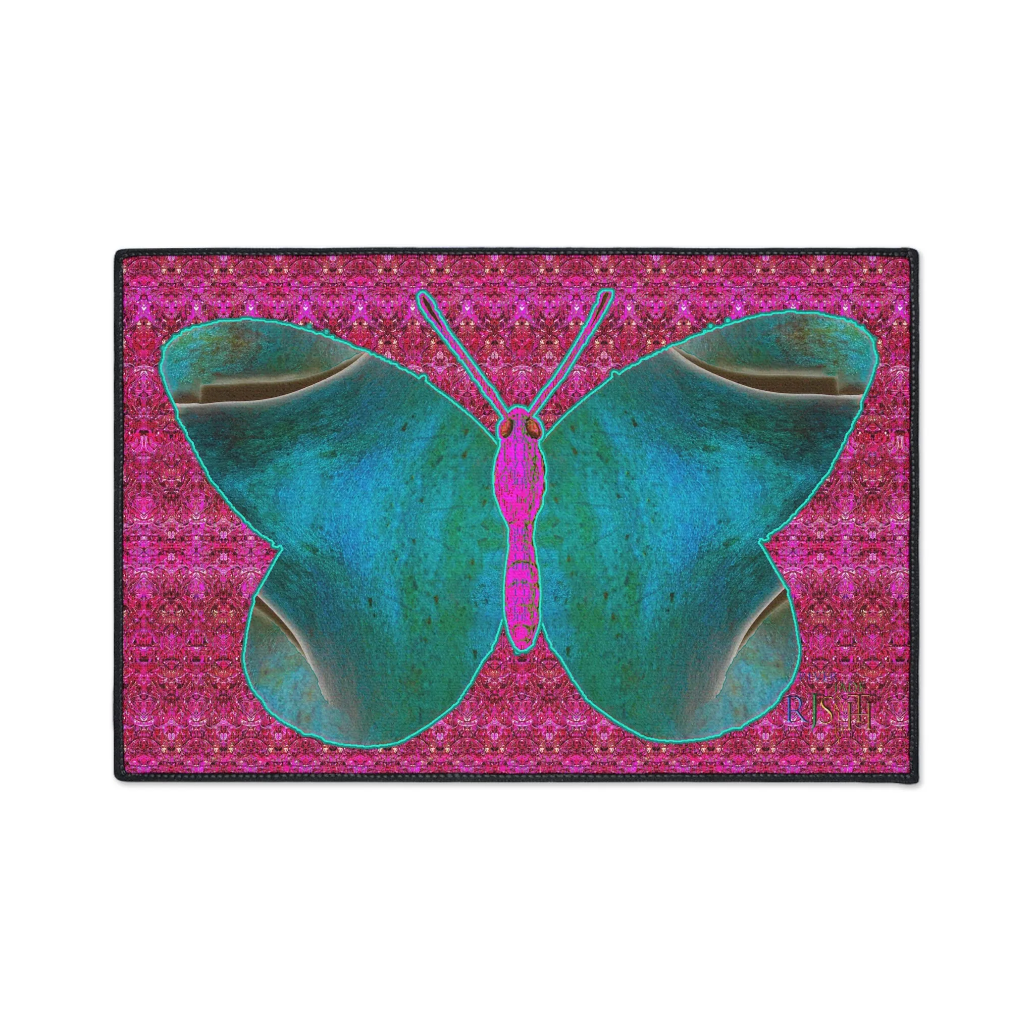 Heavy Duty Floor Mat (Butterfly Glade Denizen & Samhain Dream Thaw 13 & Pink Logo@Alchemic) RJSTH@Fabric#8_2 of 16 RJSTHw2025 RJS