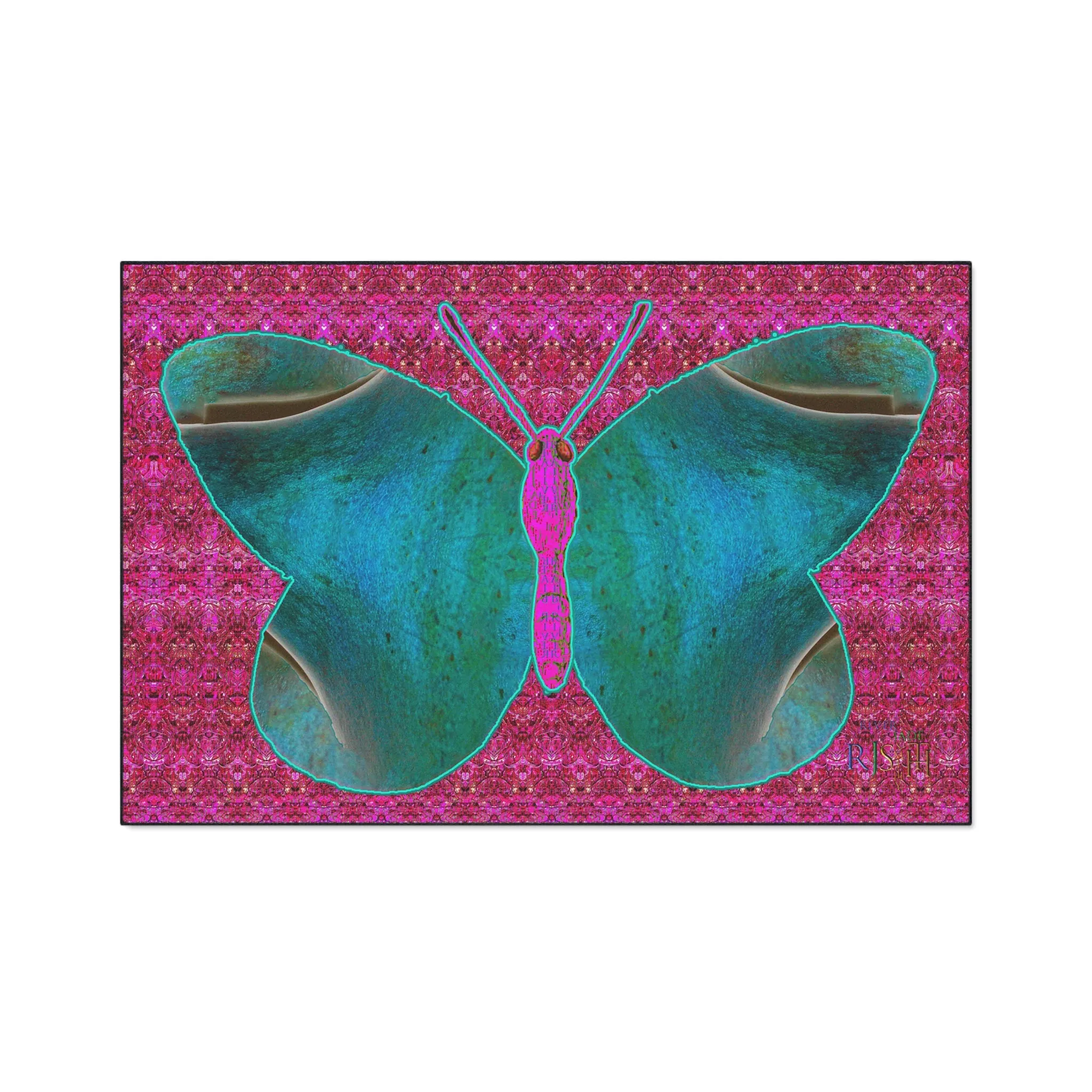 Heavy Duty Floor Mat (Butterfly Glade Denizen & Samhain Dream Thaw 13 & Pink Logo@Alchemic) RJSTH@Fabric#8_2 of 16 RJSTHw2025 RJS