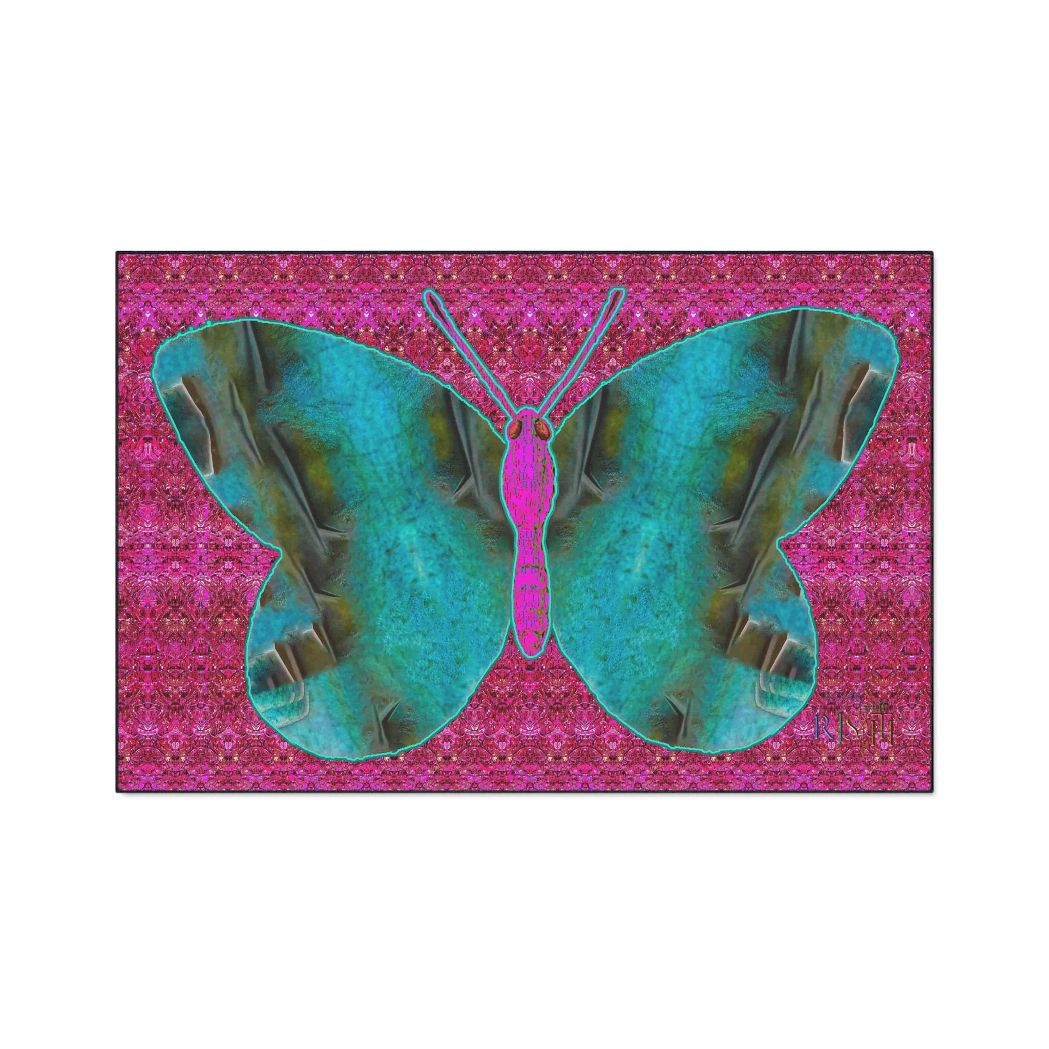 Heavy Duty Floor Mat (Butterfly Glade Denizen & Samhain Dream Thaw 13 & Pink Logo@Alchemic) RJSTH@Fabric#8_7 of 16 RJSTHw2025 RJS