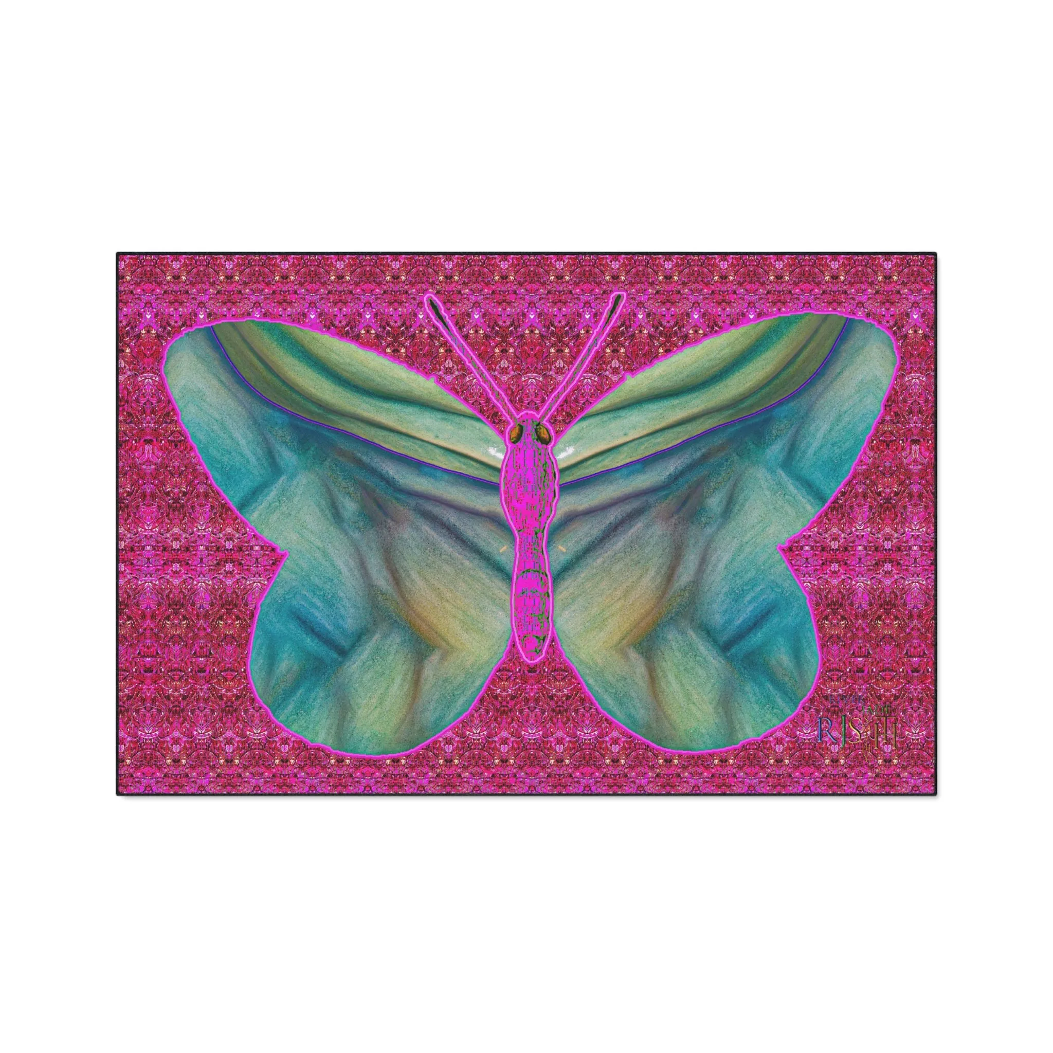 Heavy Duty Floor Mat (Butterfly Glade Denizen & Samhain Dream Thaw 13 & Pink Logo@Alchemic) RJSTH@Fabric#9_11 of 14 RJSTHw2025 RJS
