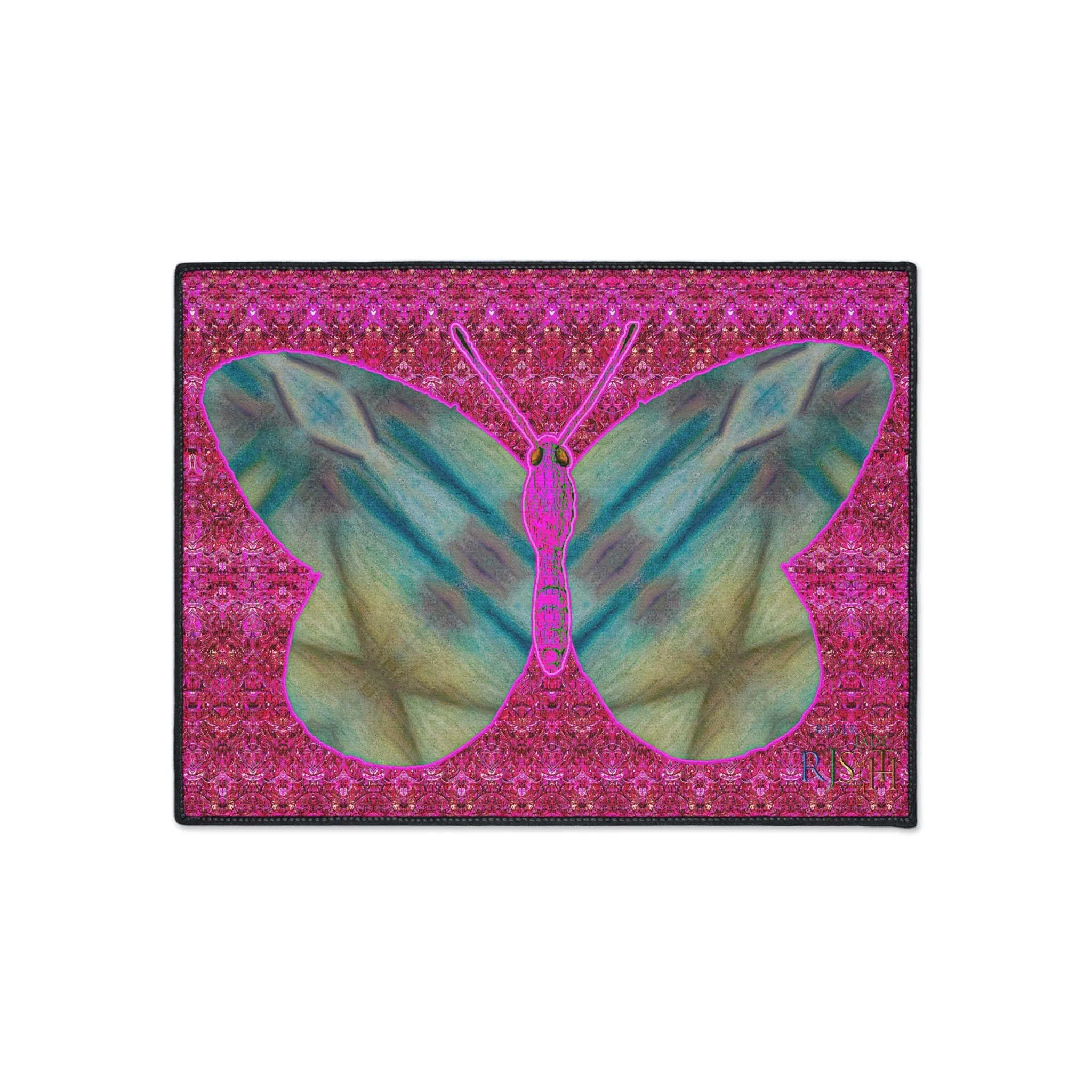 Heavy Duty Floor Mat (Butterfly Glade Denizen & Samhain Dream Thaw 13 & Pink Logo@Alchemic) RJSTH@Fabric#9_6 of 14 RJSTHw2025 RJS