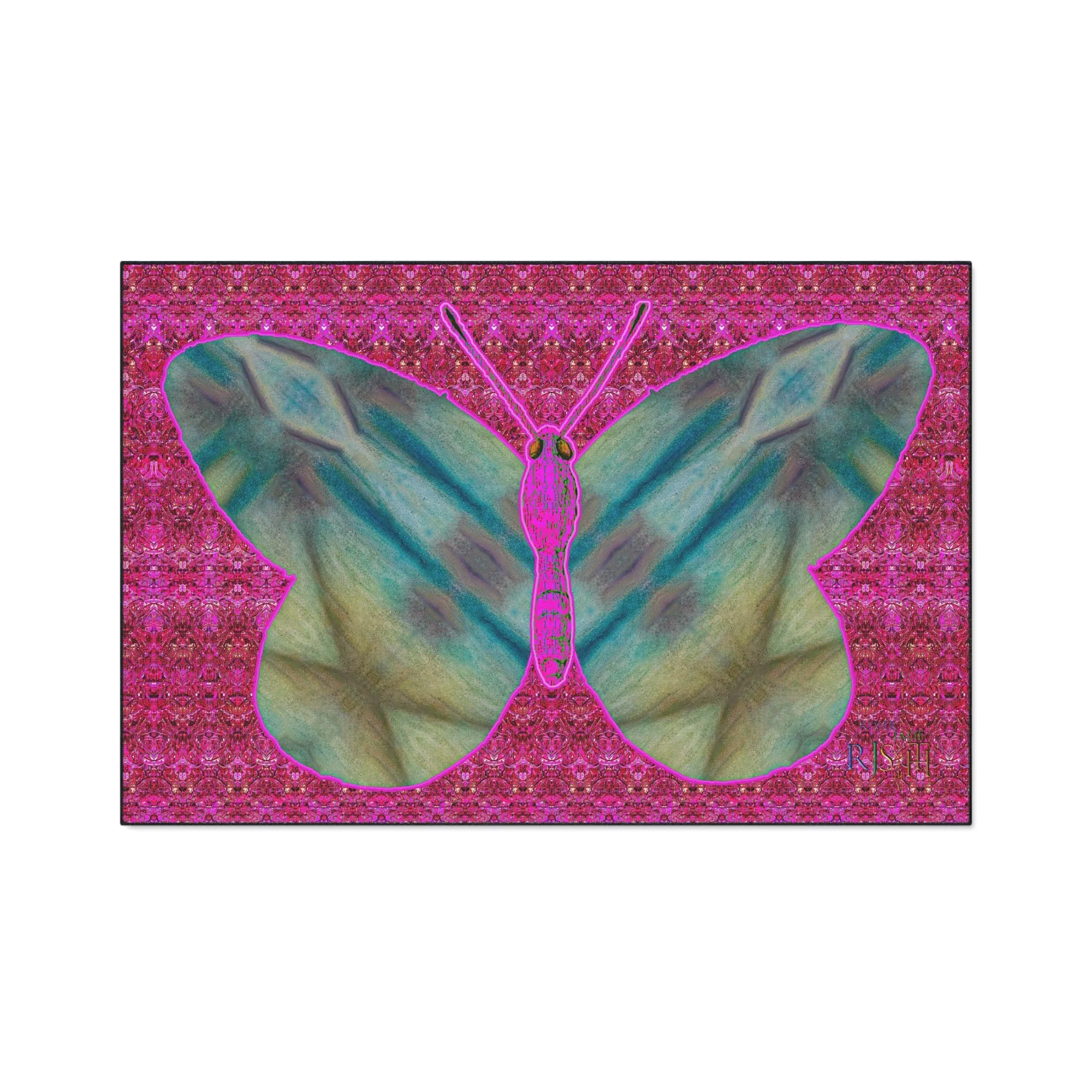 Heavy Duty Floor Mat (Butterfly Glade Denizen & Samhain Dream Thaw 13 & Pink Logo@Alchemic) RJSTH@Fabric#9_6 of 14 RJSTHw2025 RJS