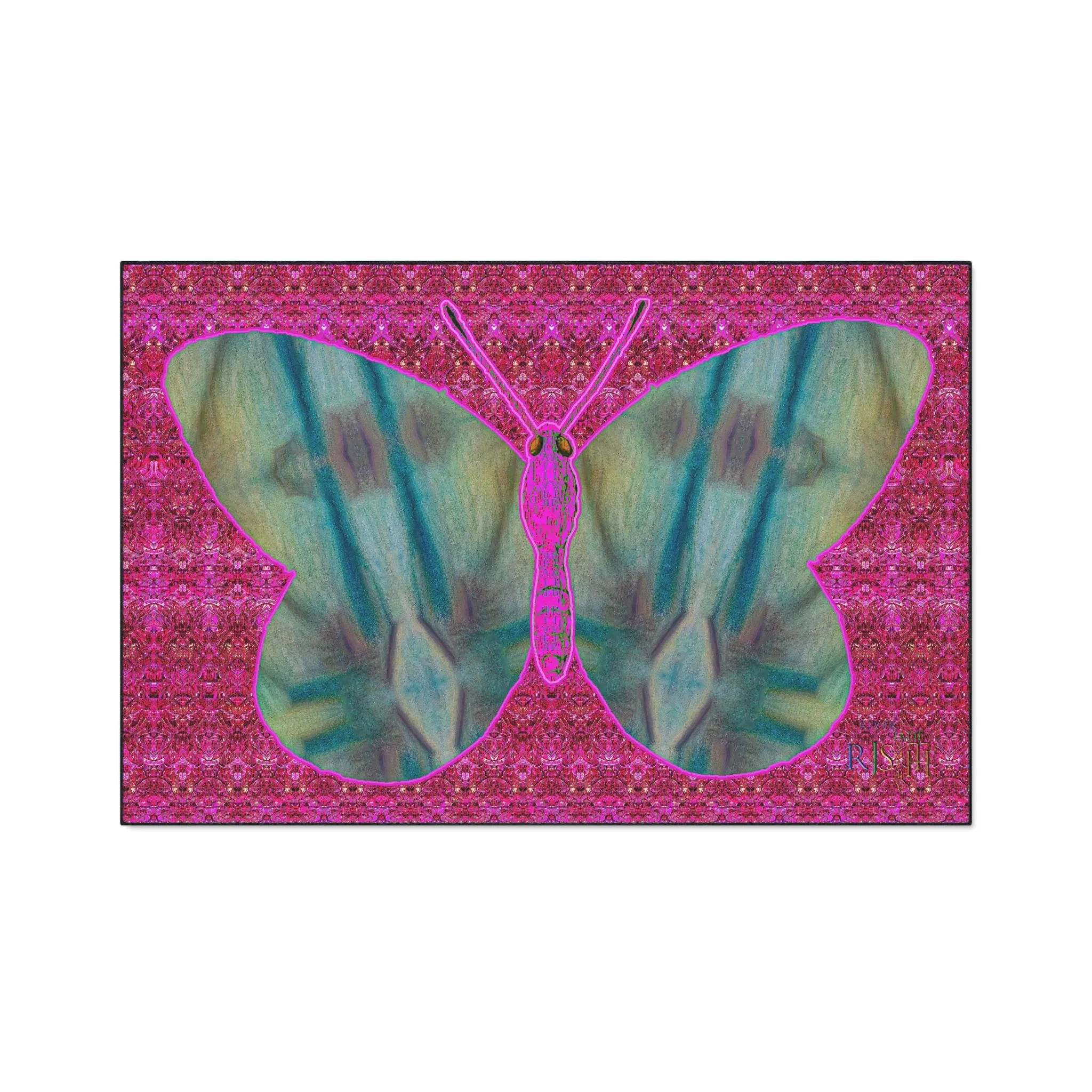 Heavy Duty Floor Mat (Butterfly Glade Denizen & Samhain Dream Thaw 13 & Pink Logo@Alchemic) RJSTH@Fabric#9_8 of 14 RJSTHw2025 RJS