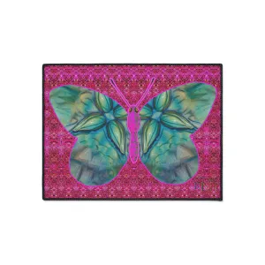 Heavy Duty Floor Mat (Butterfly Glade Denizen & Samhain Dream Thaw 13 & Pink Logo@Alchemic) RJSTH@Fabric#9_9 of 14 RJSTHw2025 RJS
