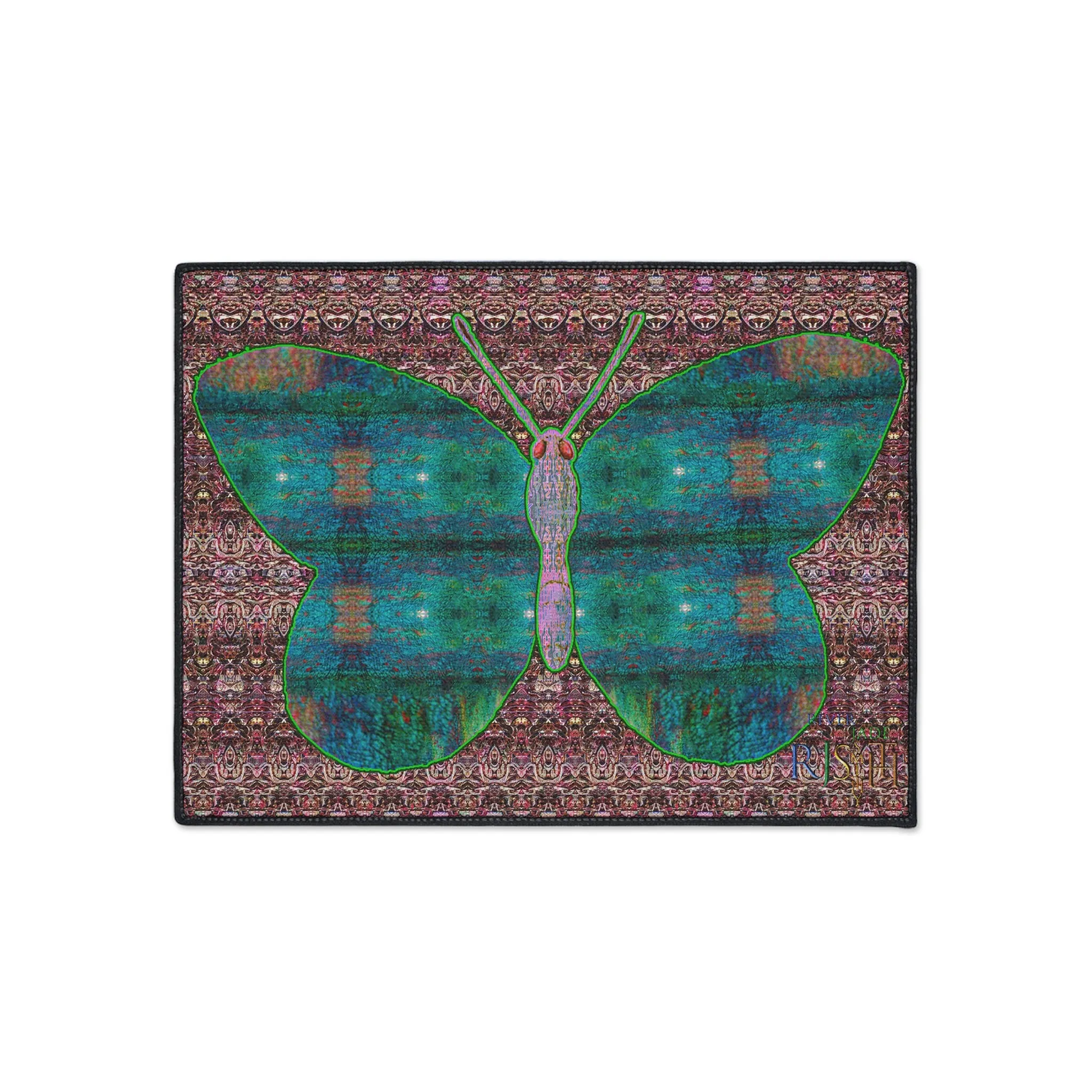 Heavy Duty Floor Mat (Butterfly Glade Denizen & Samhain Dream Thaw 14 & Purple Logo@Alchemic) RJSTH@Fabric#4_13 of 15 RJSTHw2025 RJS