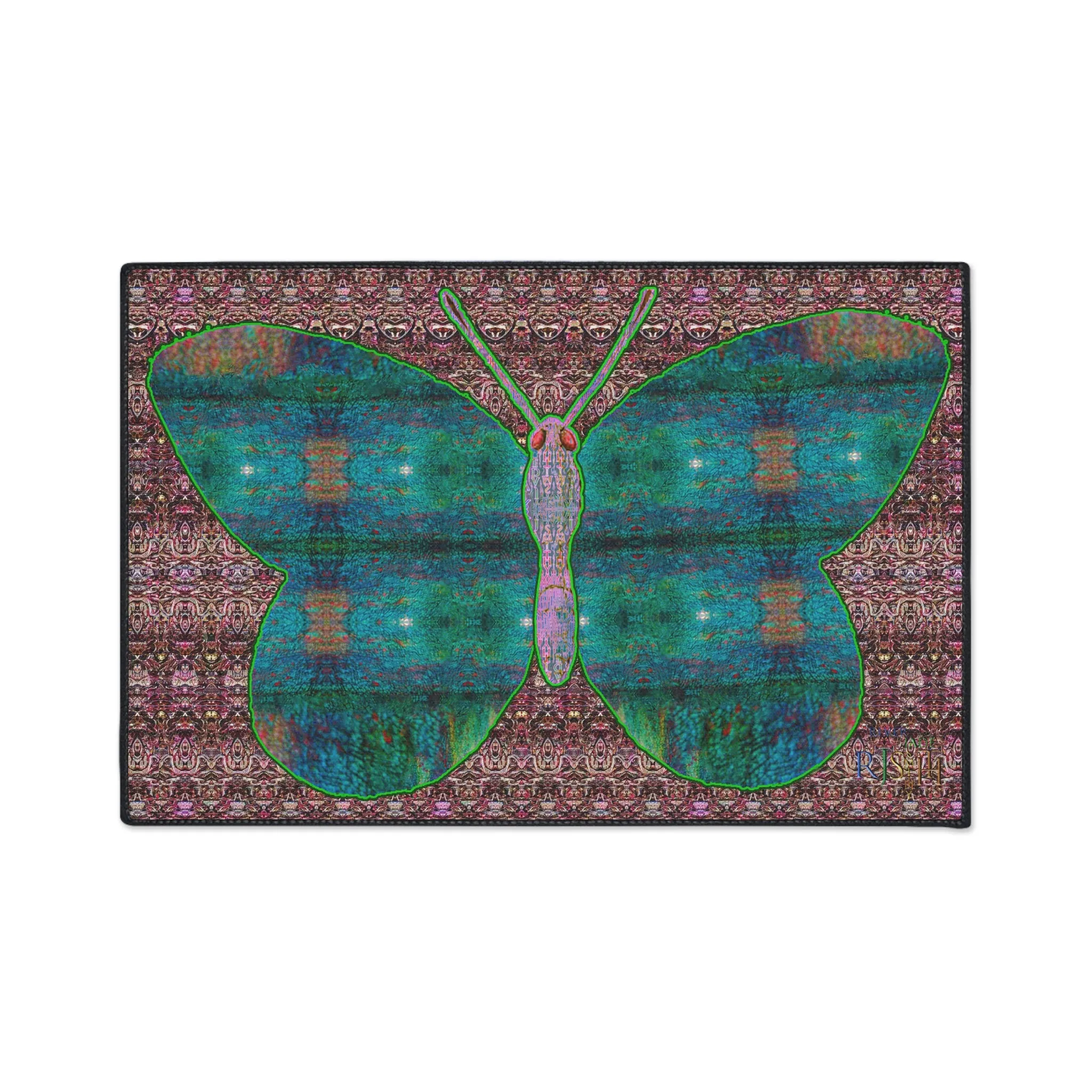 Heavy Duty Floor Mat (Butterfly Glade Denizen & Samhain Dream Thaw 14 & Purple Logo@Alchemic) RJSTH@Fabric#4_13 of 15 RJSTHw2025 RJS