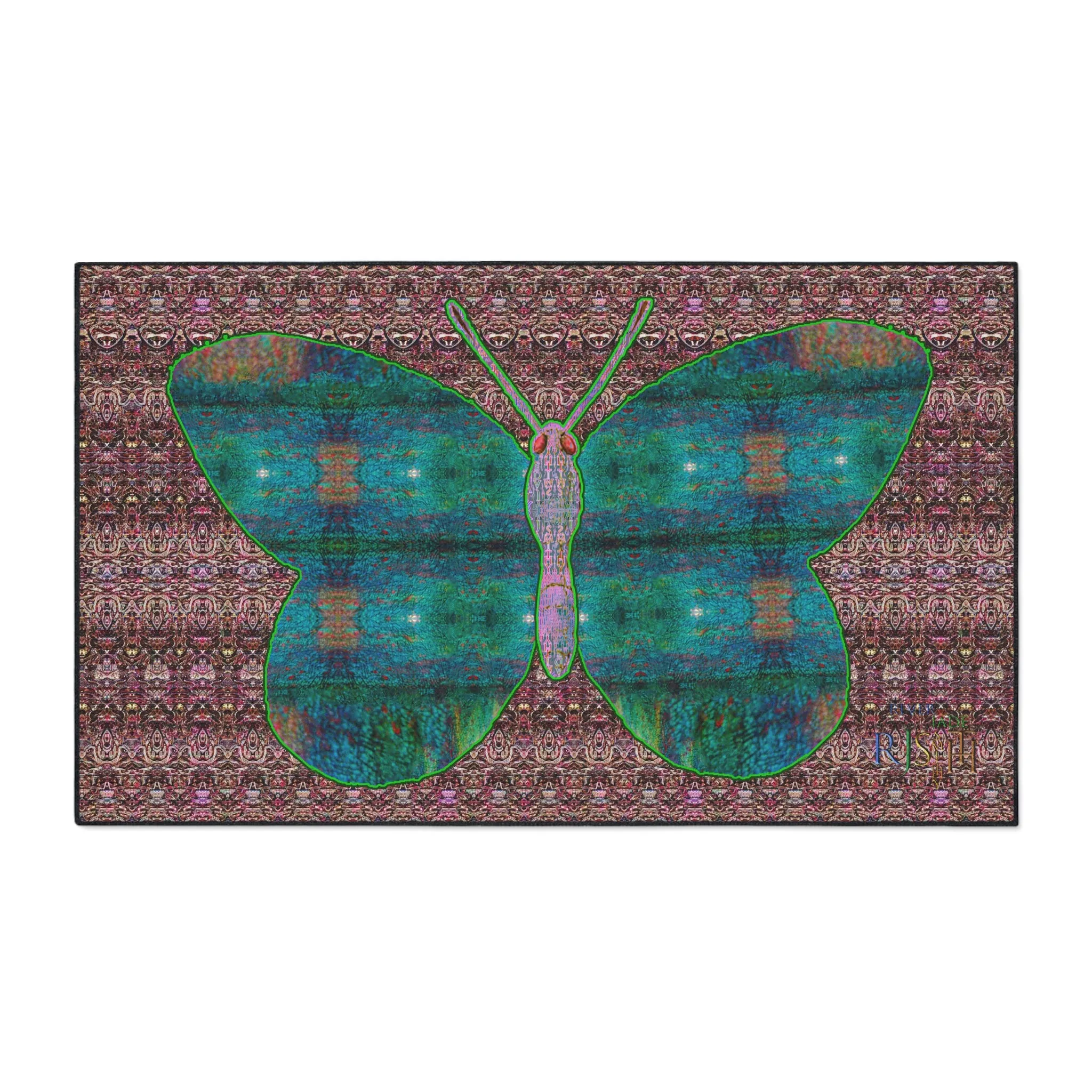 Heavy Duty Floor Mat (Butterfly Glade Denizen & Samhain Dream Thaw 14 & Purple Logo@Alchemic) RJSTH@Fabric#4_13 of 15 RJSTHw2025 RJS