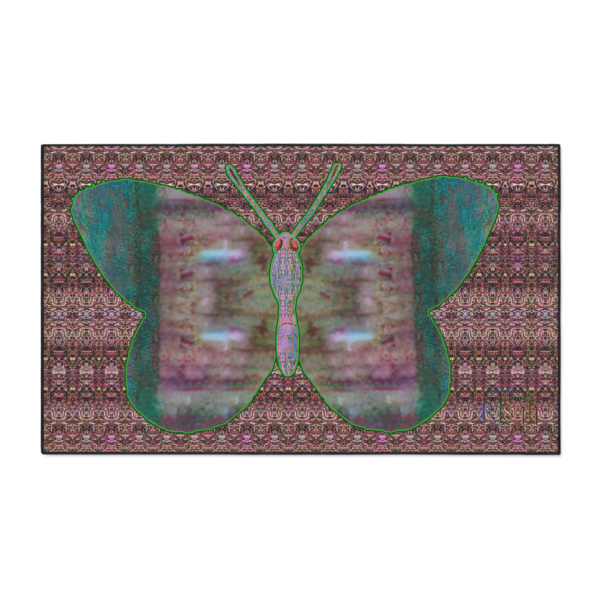 Heavy Duty Floor Mat (Butterfly Glade Denizen & Samhain Dream Thaw 14 & Purple Logo@Alchemic) RJSTH@Fabric#4_3 of 15 RJSTHw2025 RJS